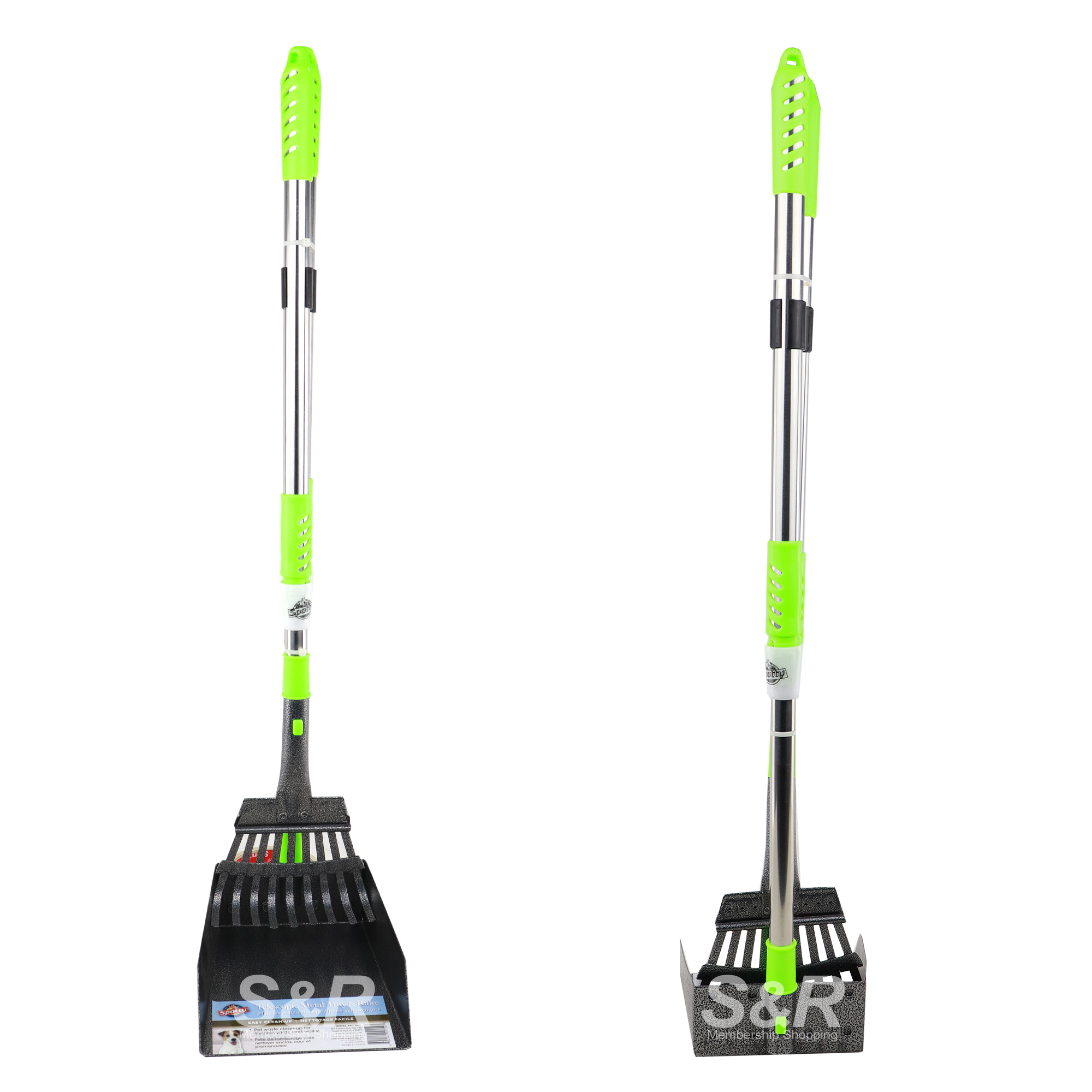Spotty Metal Tray and Rake