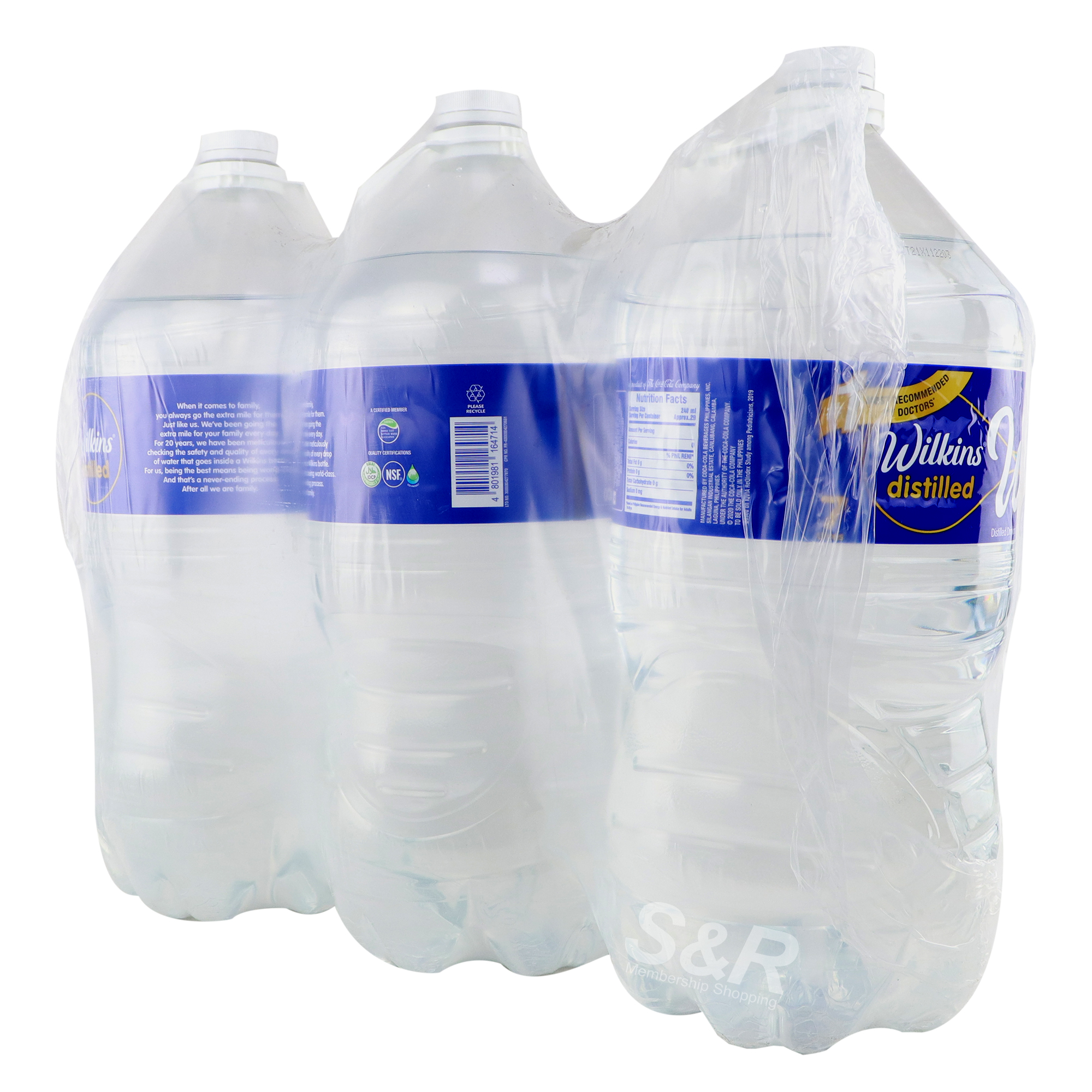 Wilkins Distilled Drinking Water 3 Bottles