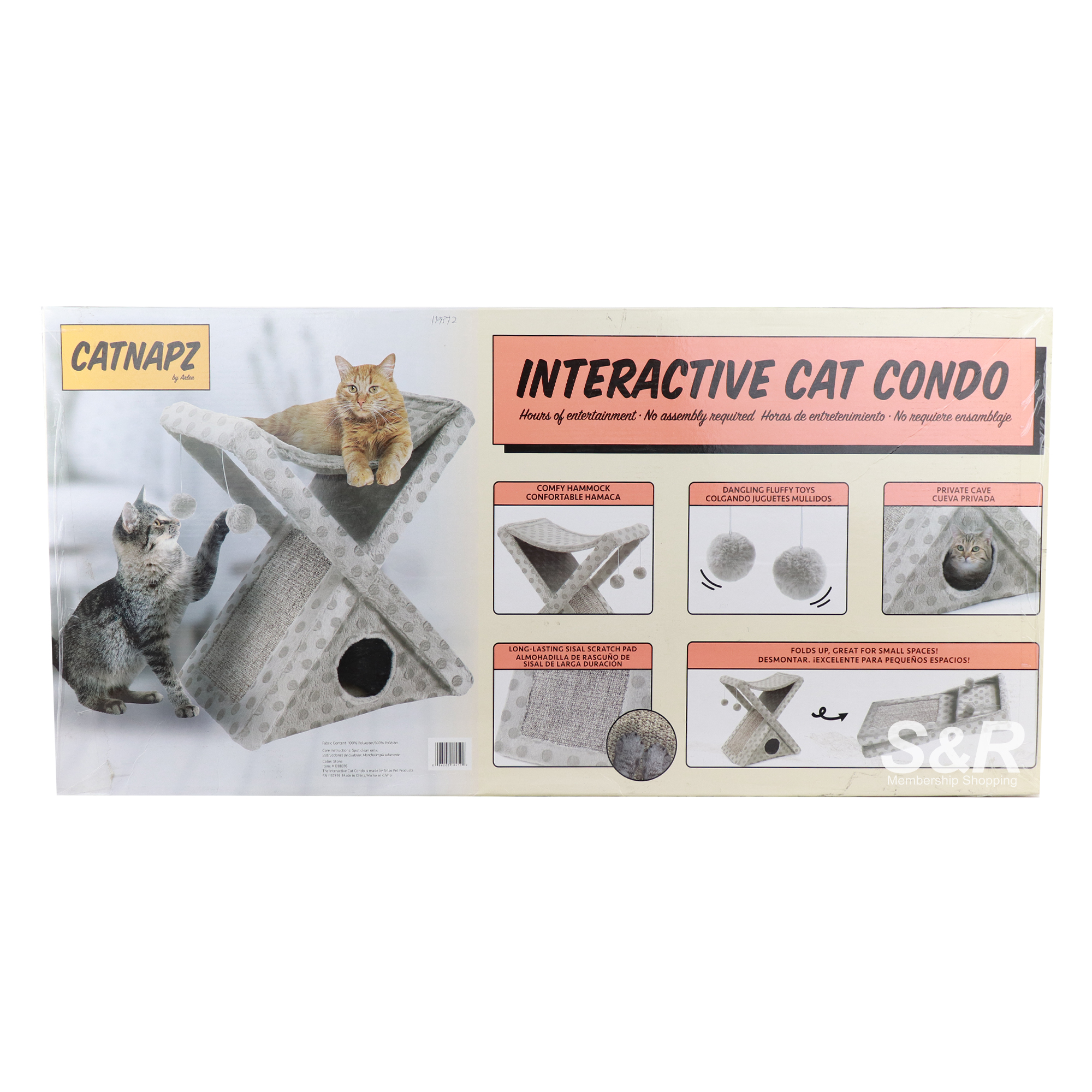 Catnapz Tower Interactive Cat Condo Set 1pc