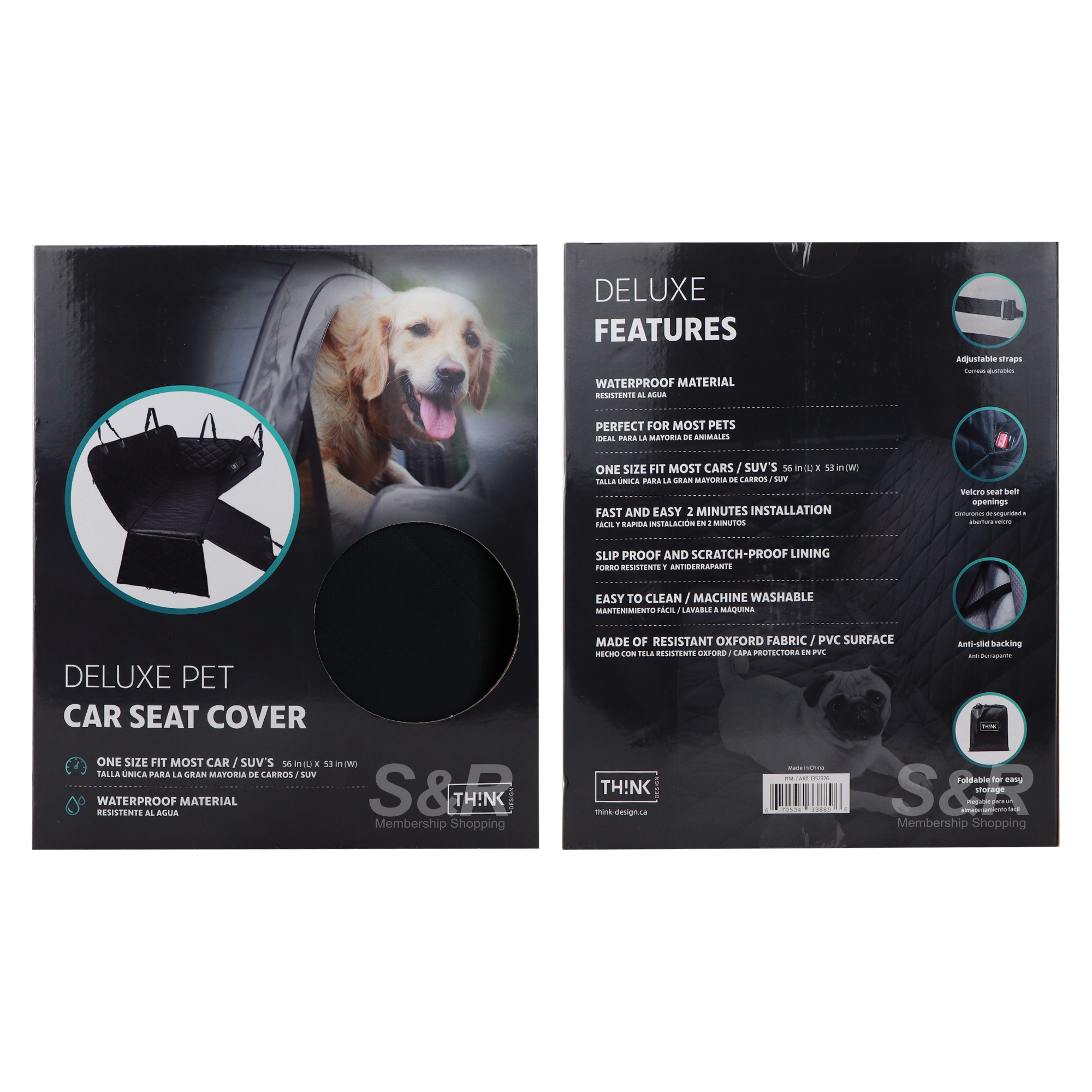 Think Pet Car Seat Cove