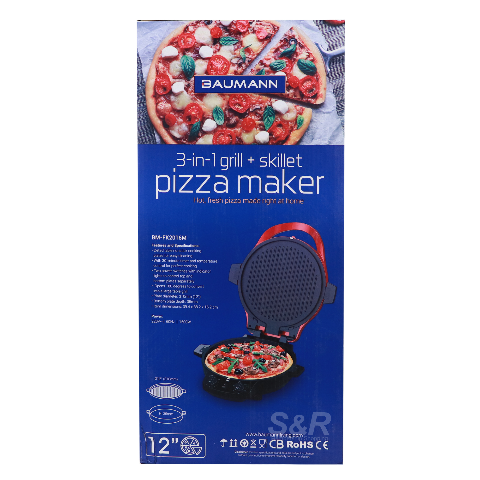 Baumann Pizza Maker Machine