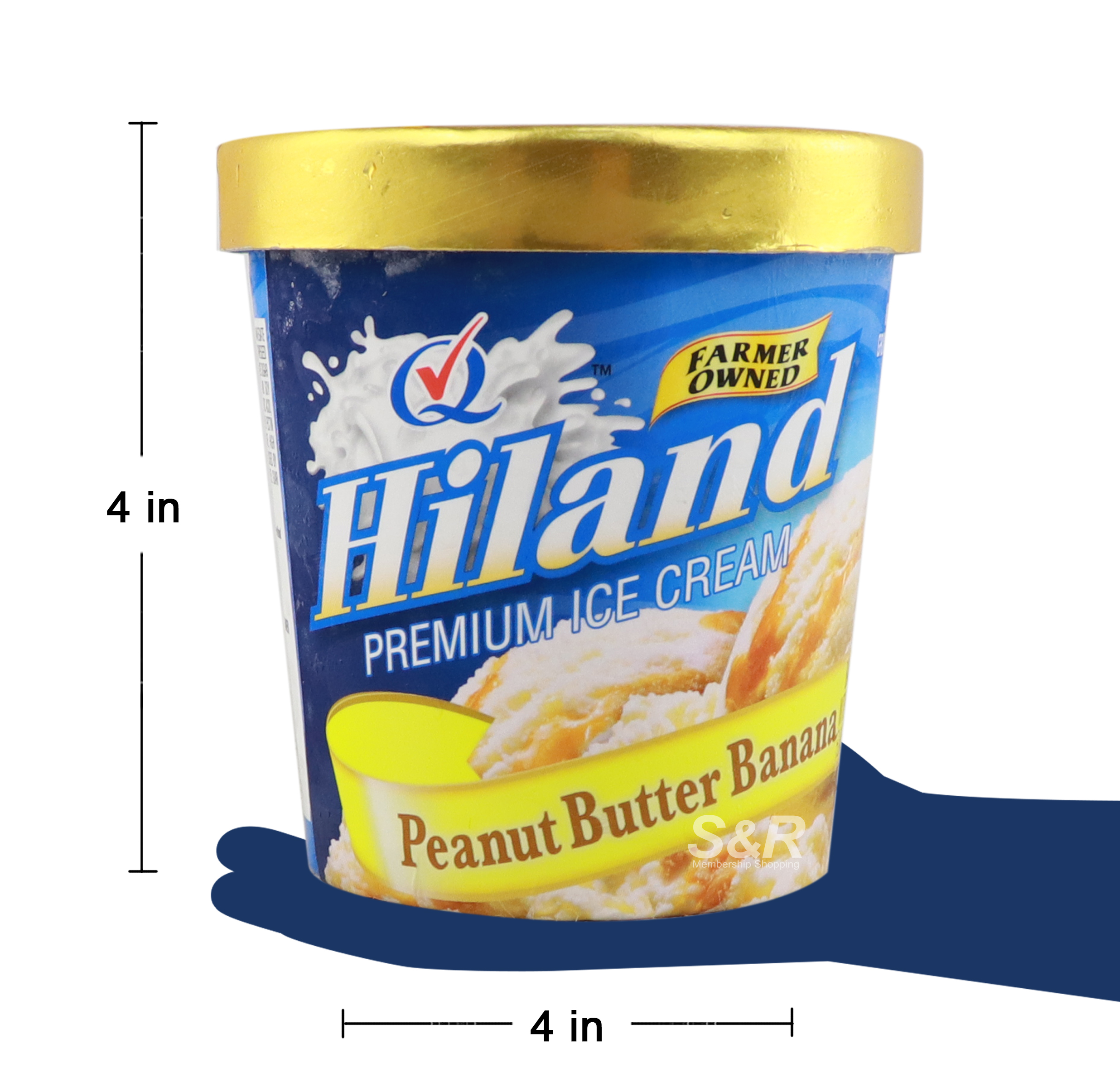 Hiland Premium Peanut Butter and Banana Ice Cream 473mL