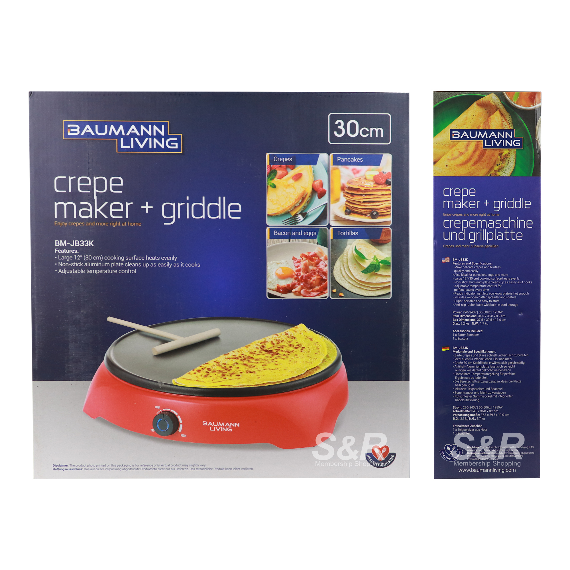 Baumann Living Crepe Maker + Griddle