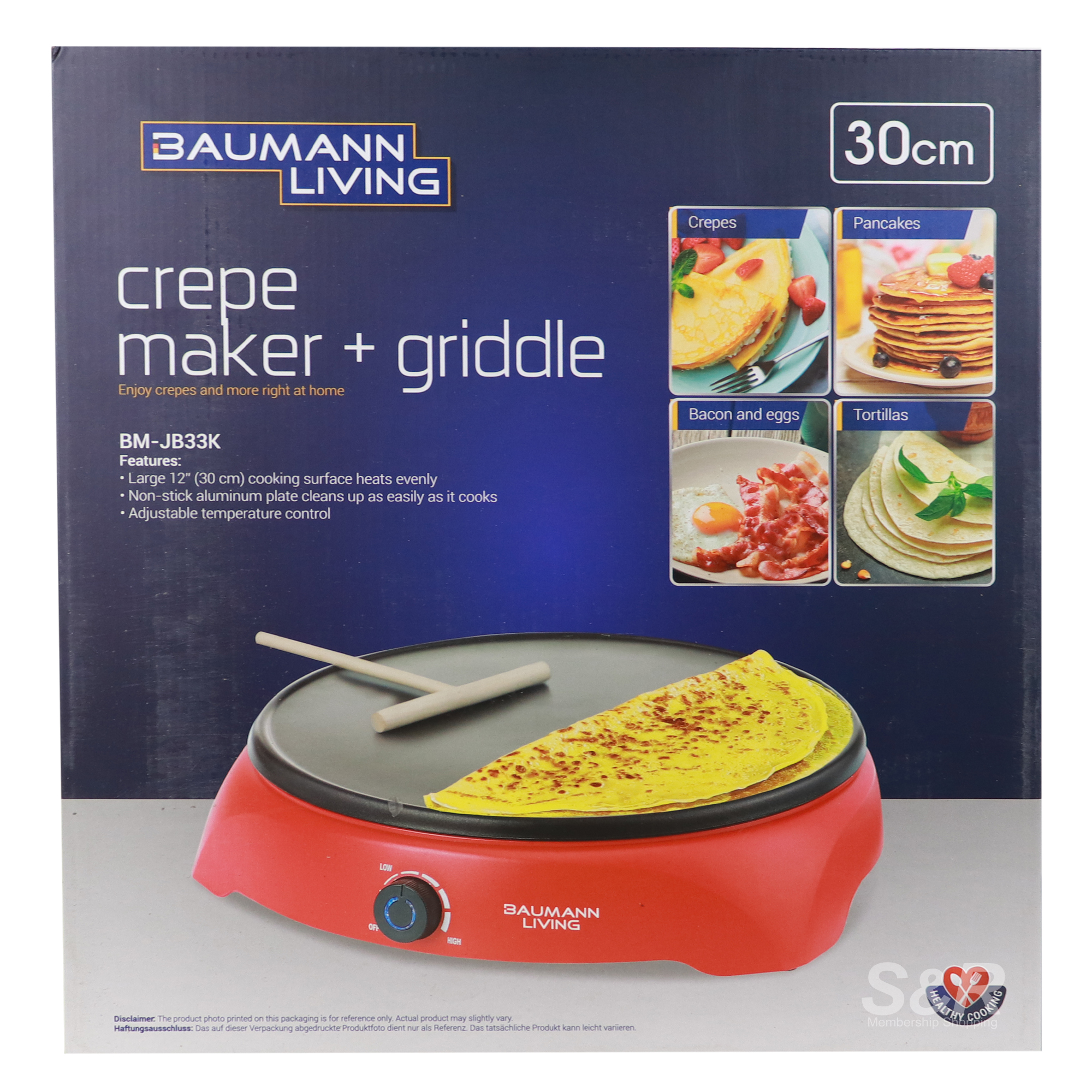 Baumann Living Crepe Maker + Griddle