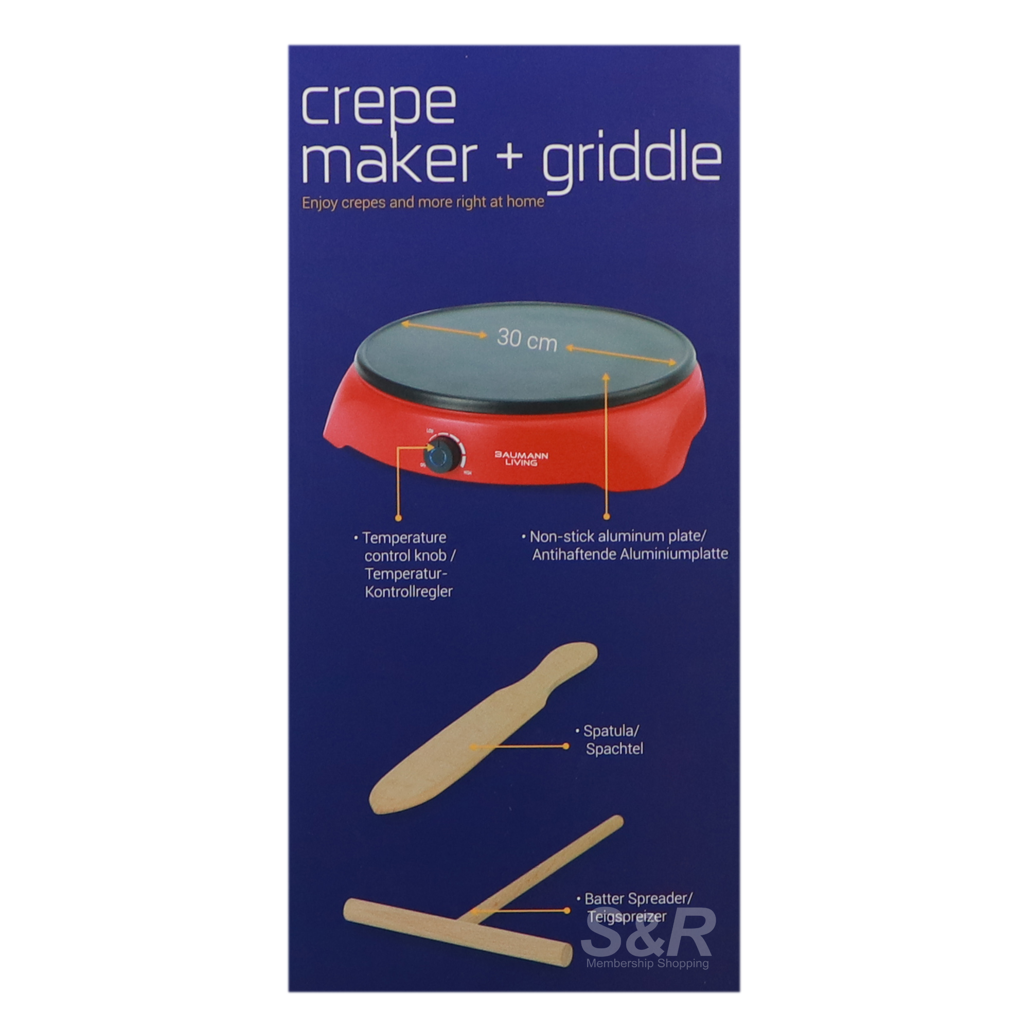 Baumann Living Crepe Maker + Griddle