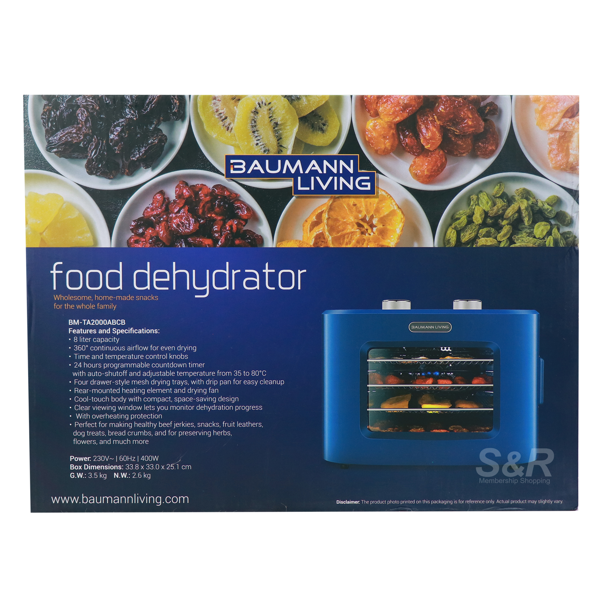 Baumann Living Food Dehydrator