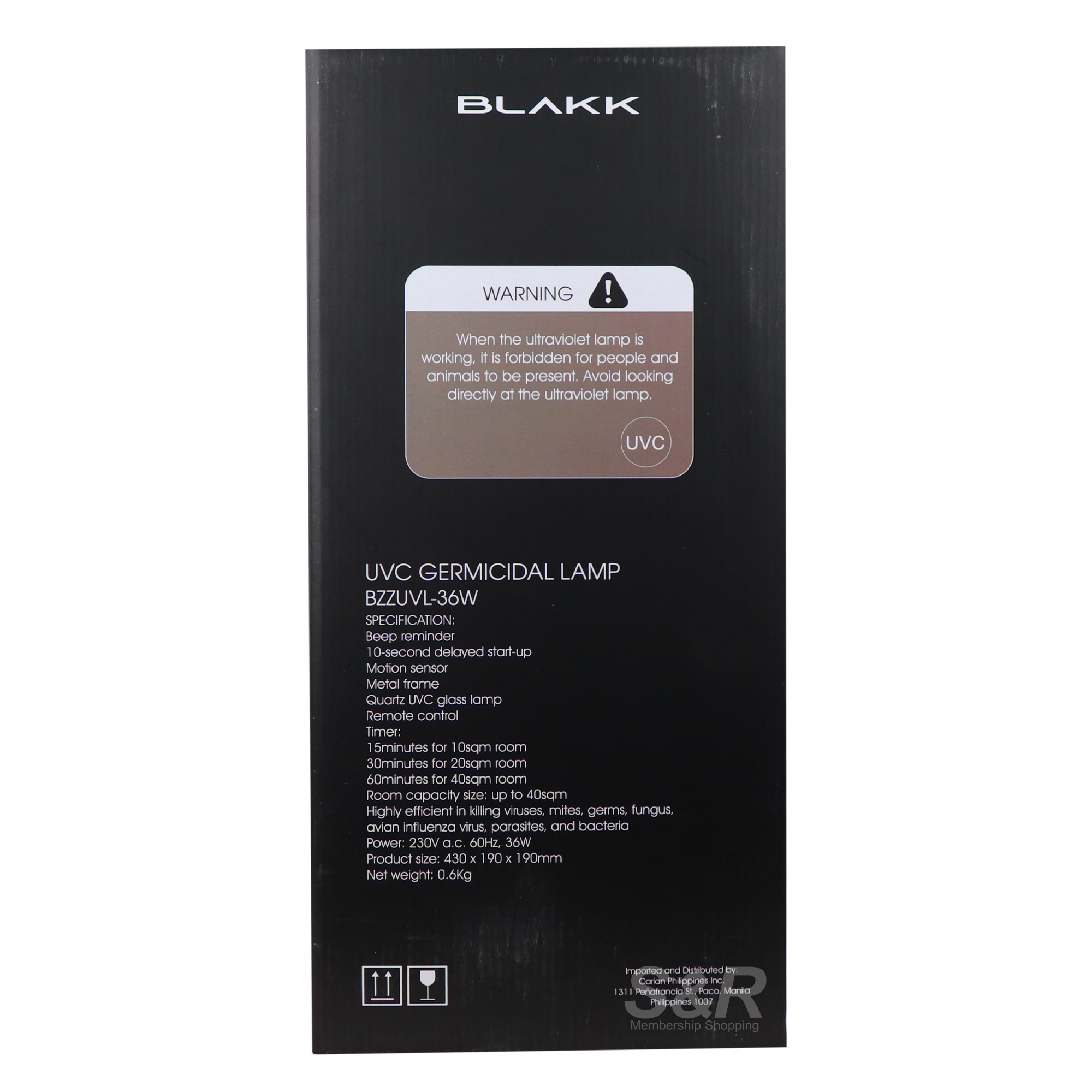 Blakk Germicidal Lamp