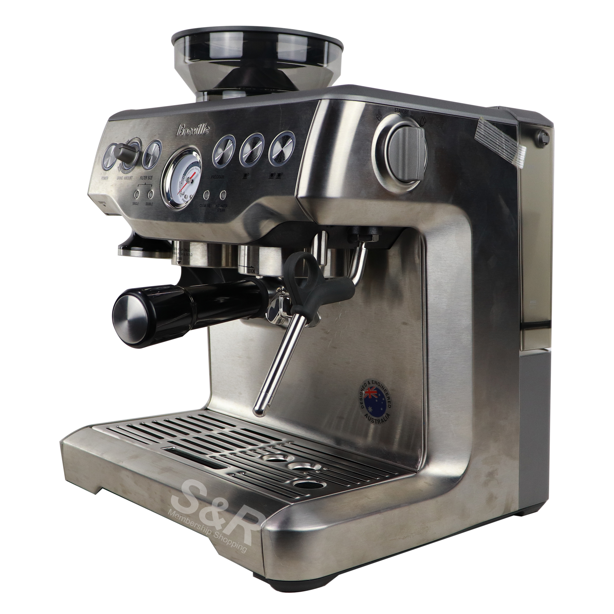 Breville the Barista Express Coffee Maker and Milk Boiler BES870