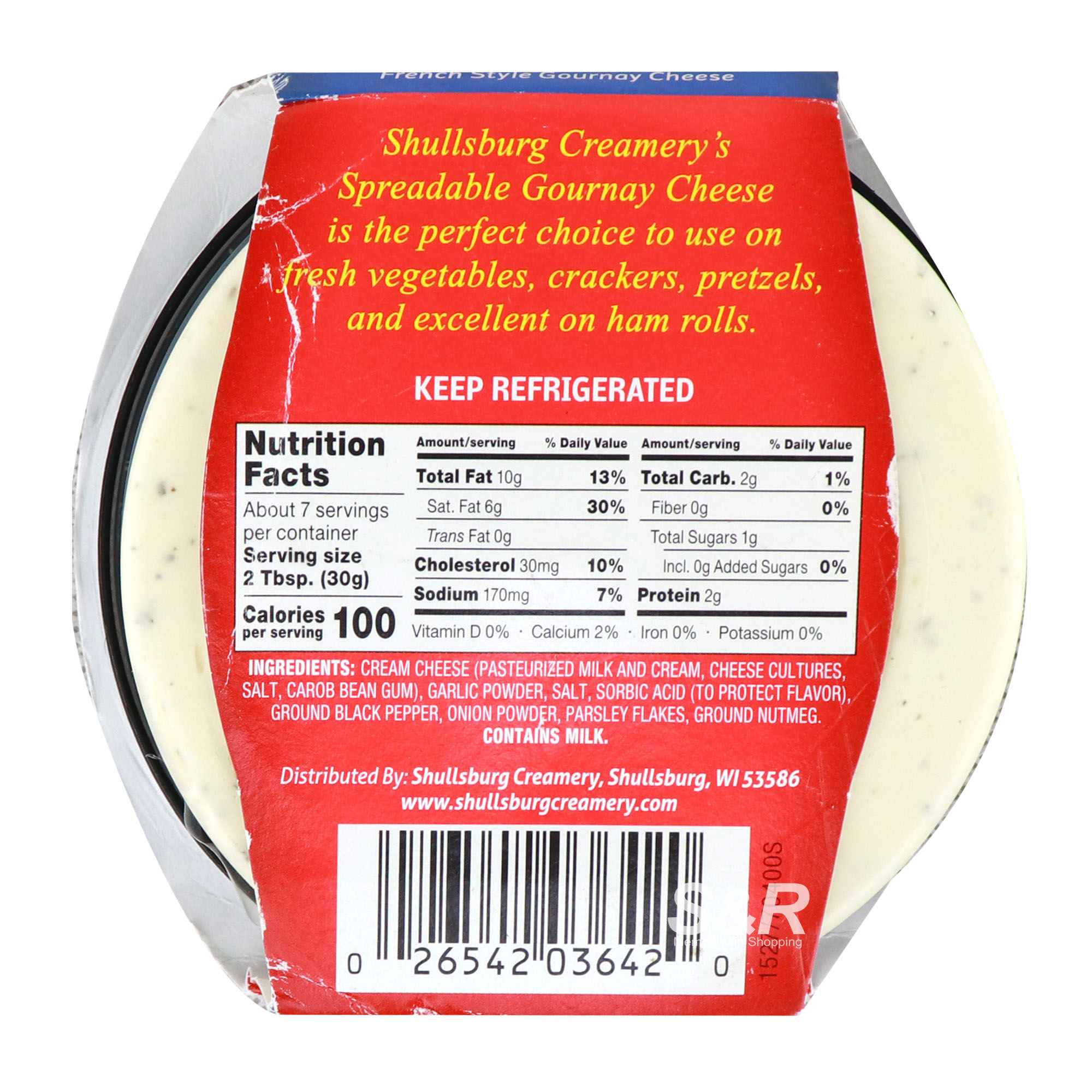 Shullsburg Creamery Gournay Cheese
