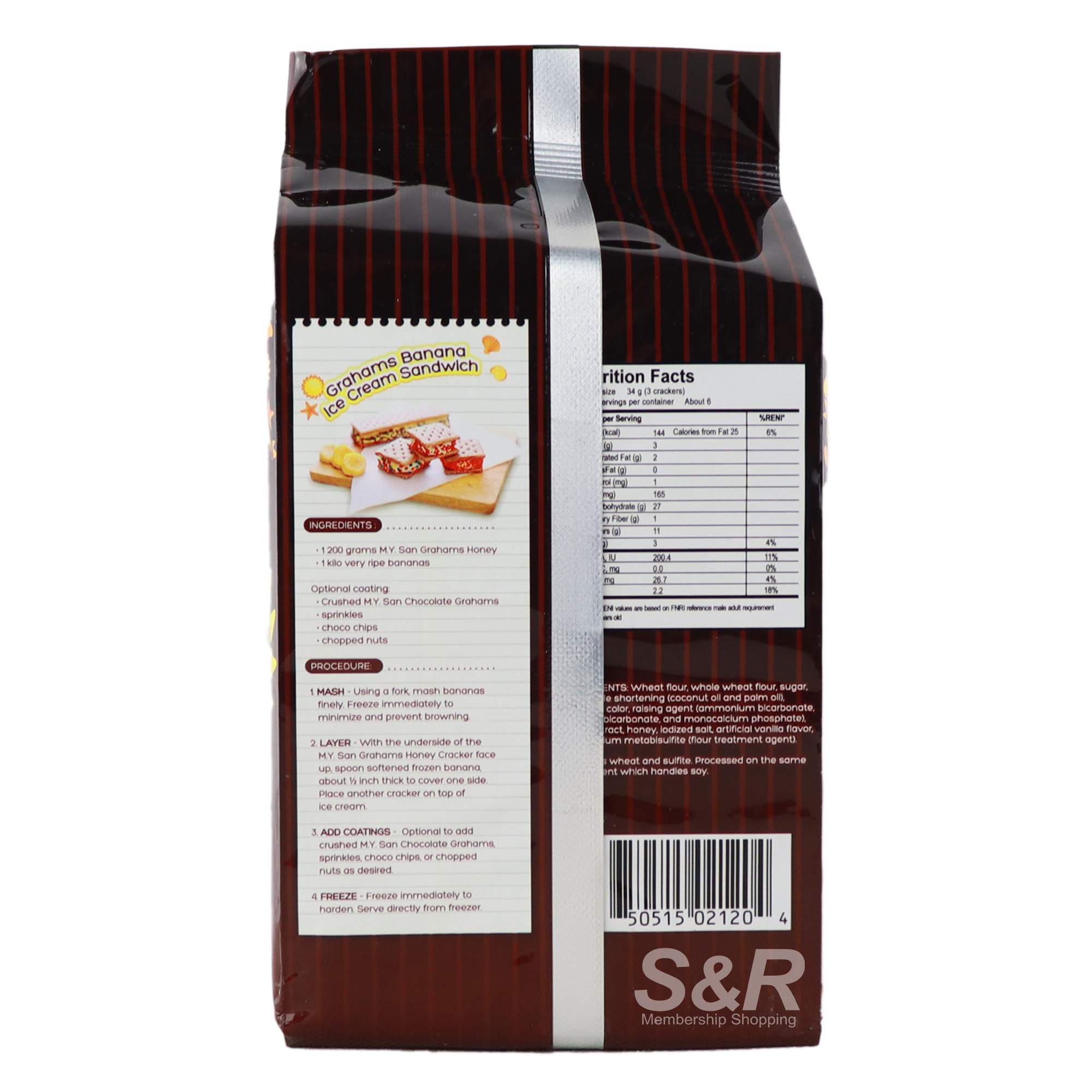 M.Y. San Grahams Honey Graham Crackers 200g