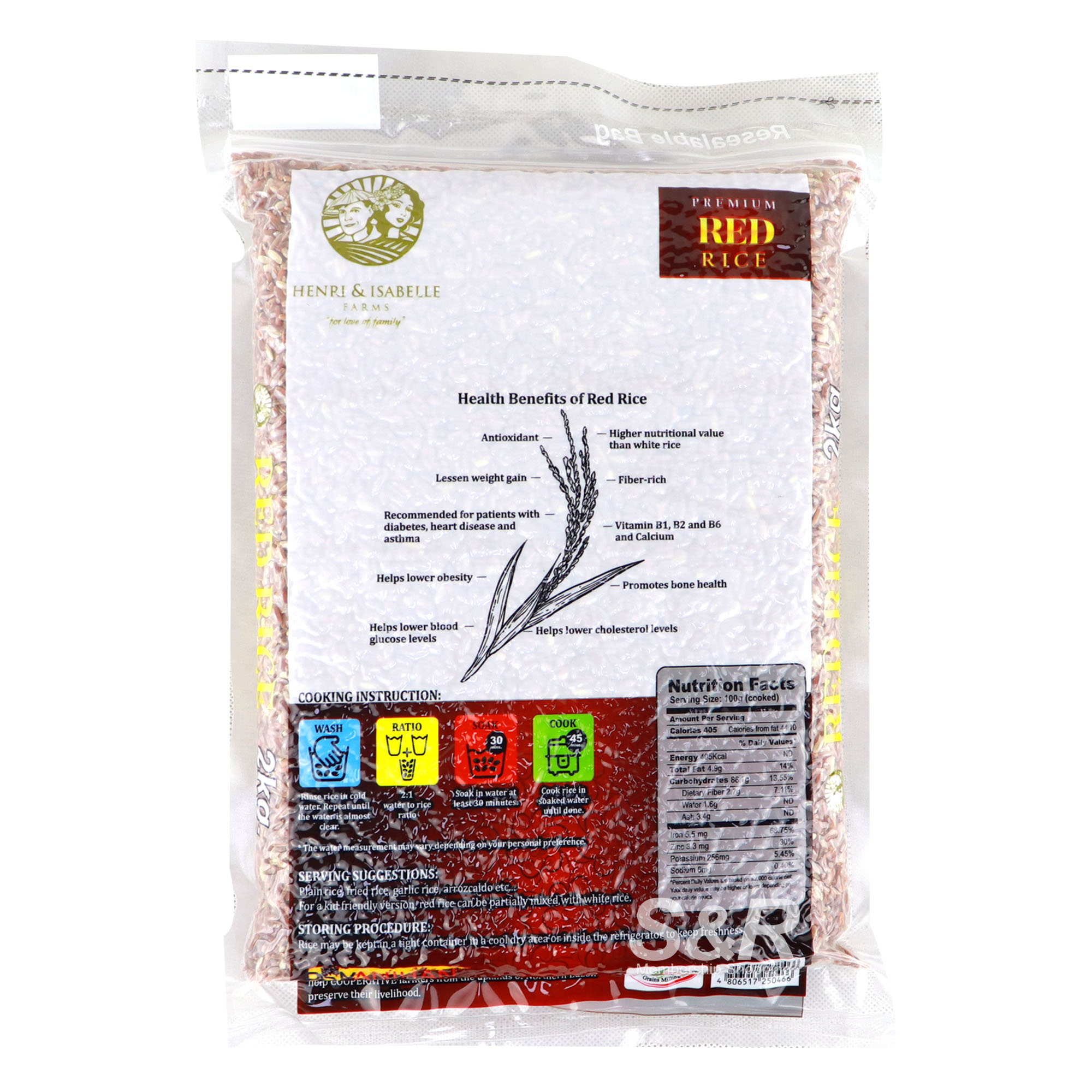 Henri & Isabelle Farms Red Rice