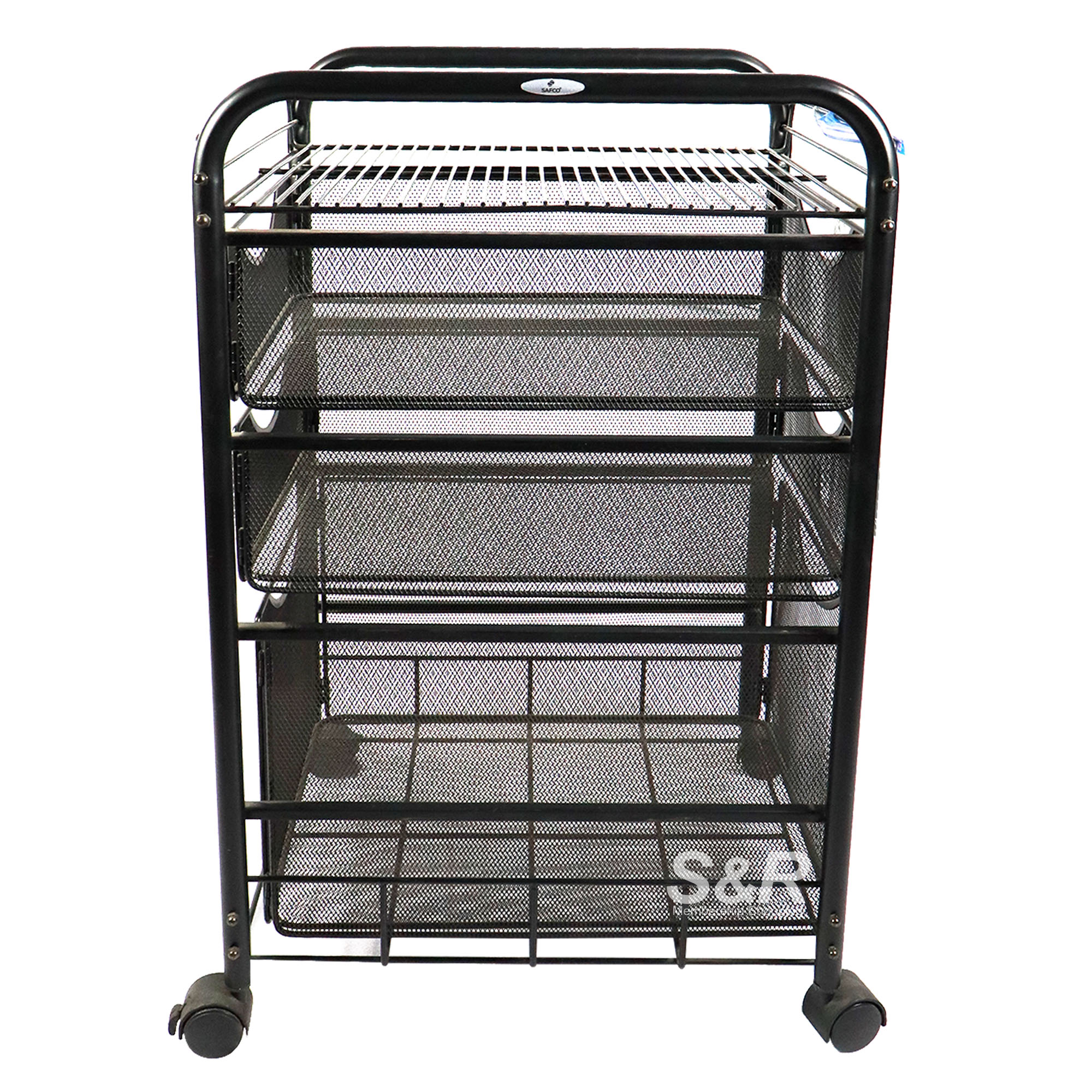 Safco Onyx Steel Mesh File Cart 1pc