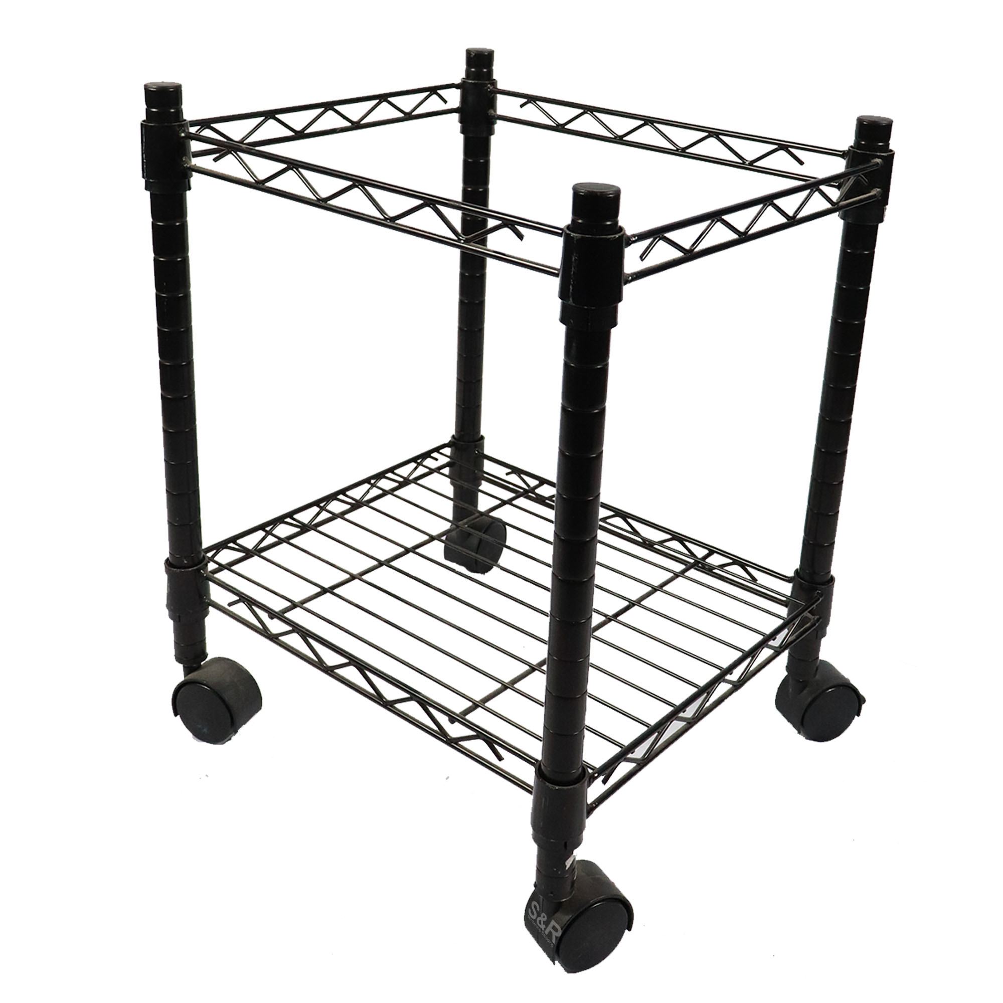 Safco Black Compact Mobile Wire File Cart 1pc