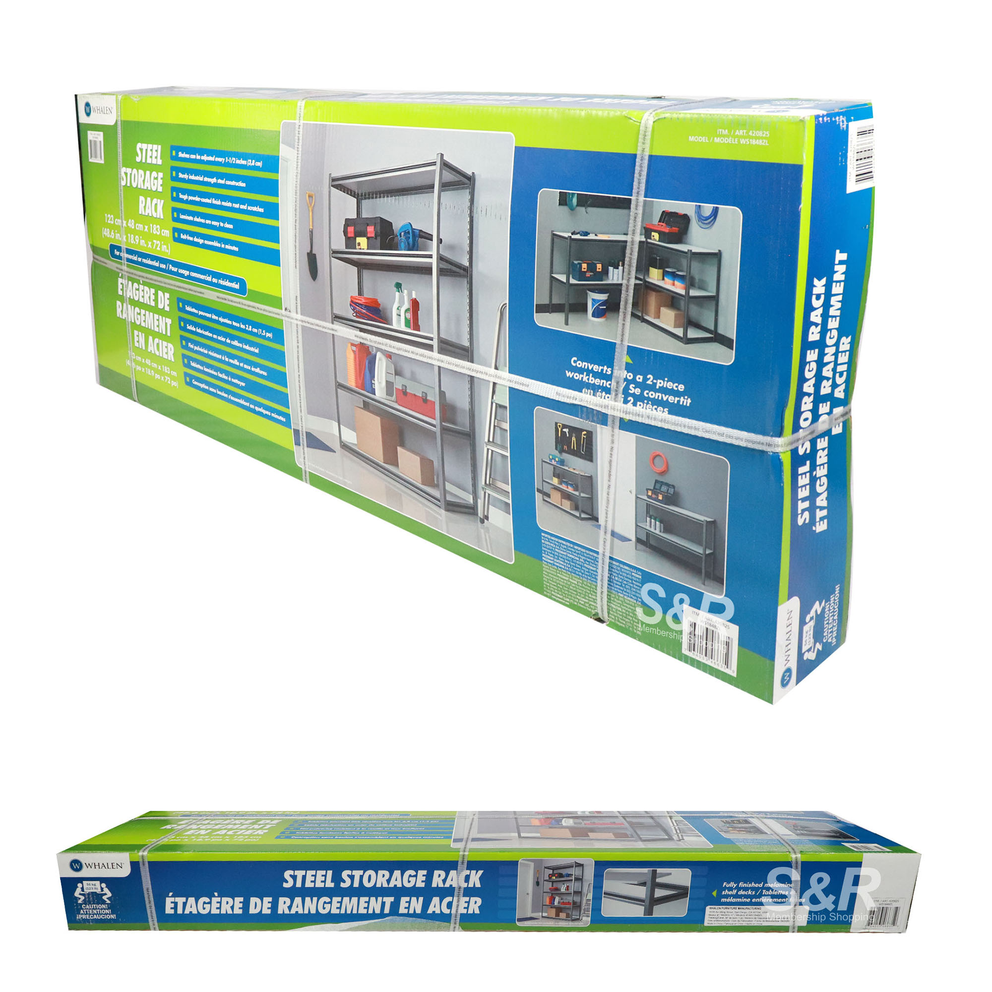 Whalen 3way Steel Storage Rack 1pc