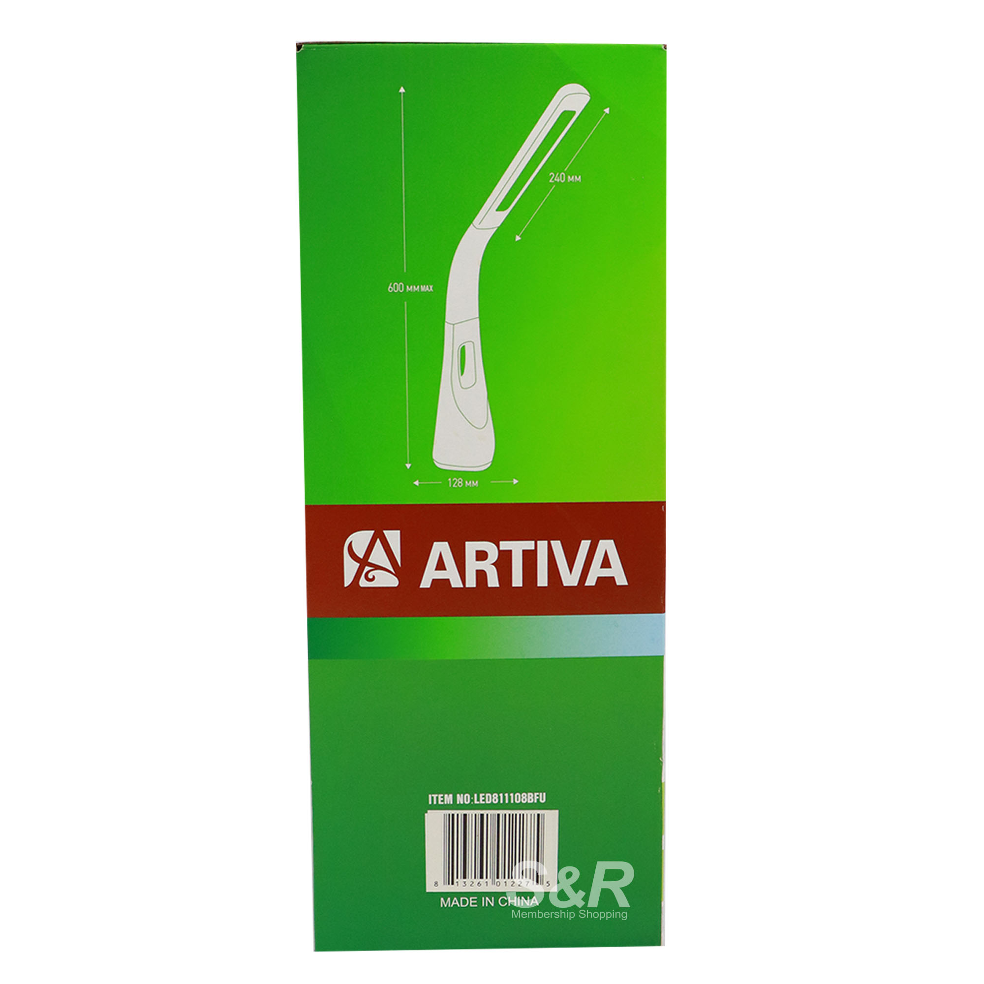 Artiva 24-inch LED Desk Lamp with Fan
