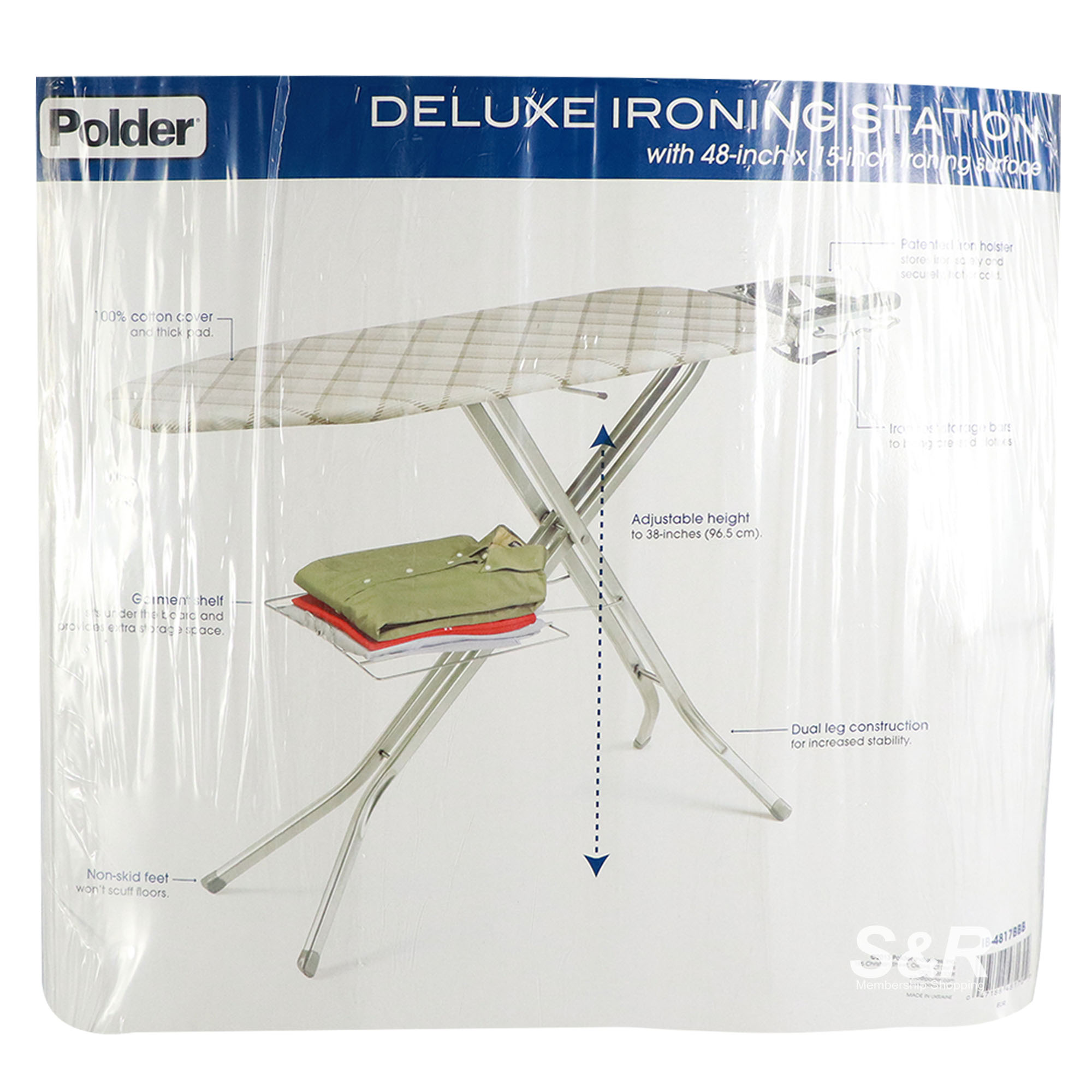 Polder Deluxe Ironing Board Station 120x42cm