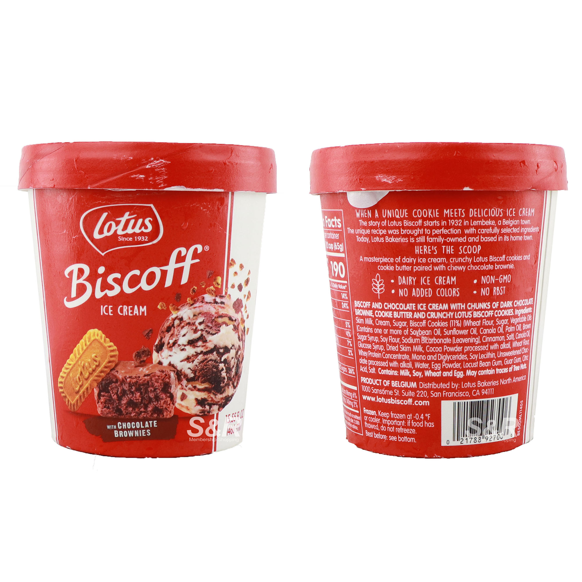 Lotus Biscoff Chocolate Brownies Ice Cream 460mL