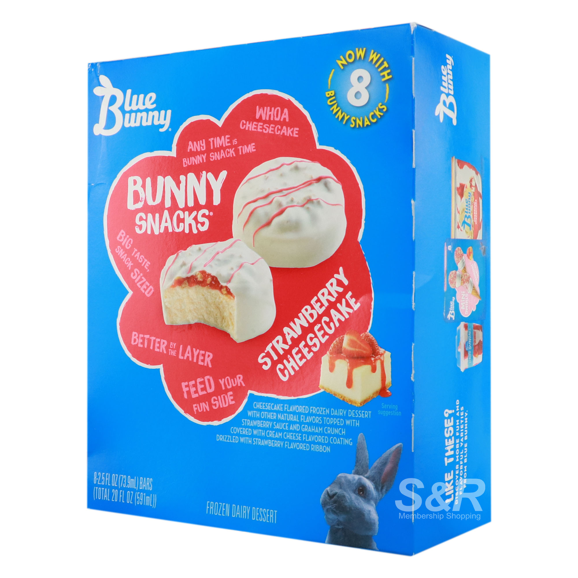 Blue Bunny Snacks Strawberry Cheesecake
