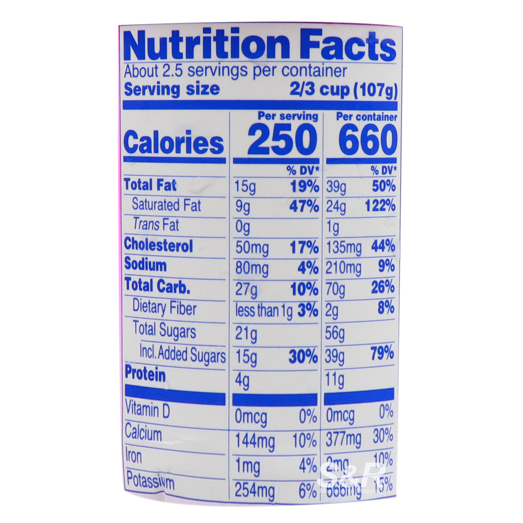 Baskin Robbins Ice Cream Mint Chocolate Chip Flavor 414mL