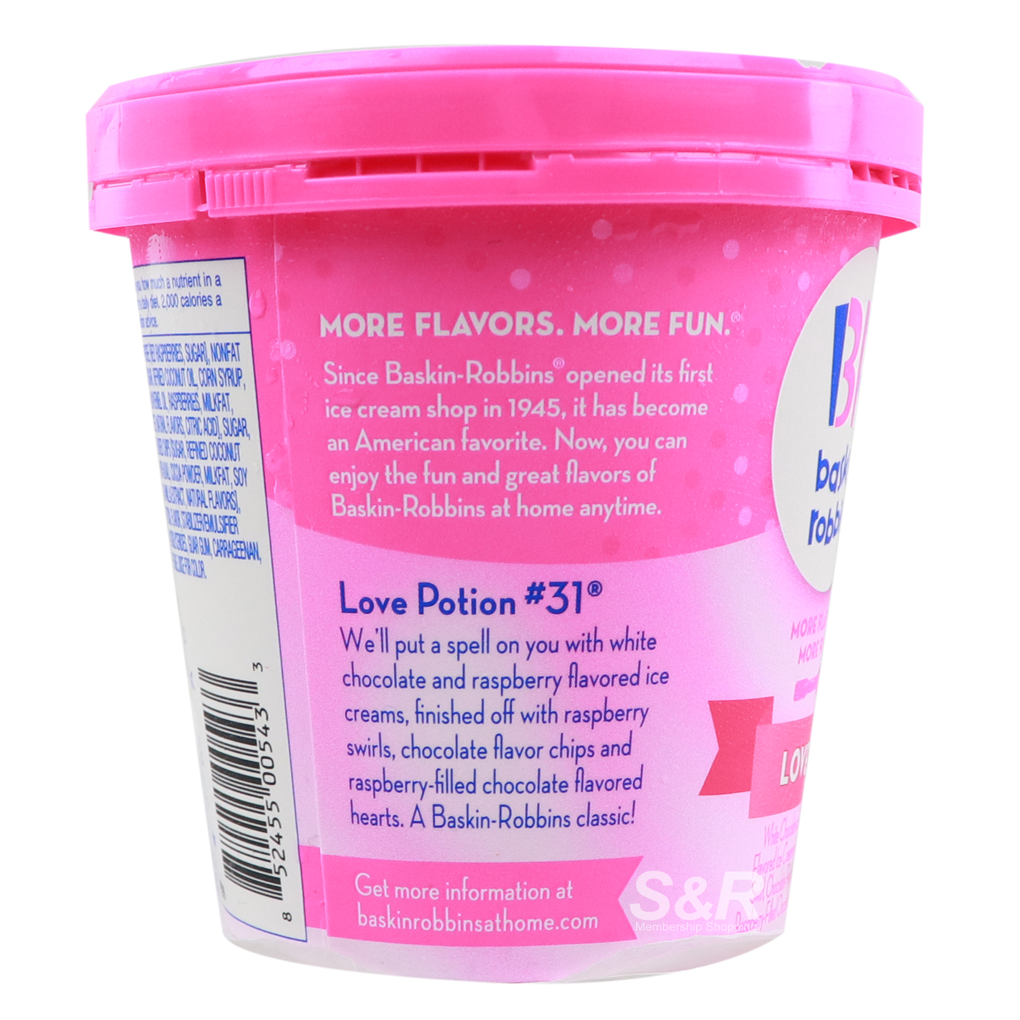 Baskin Robbins Ice Cream Love Potion 31 Flavor 414mL