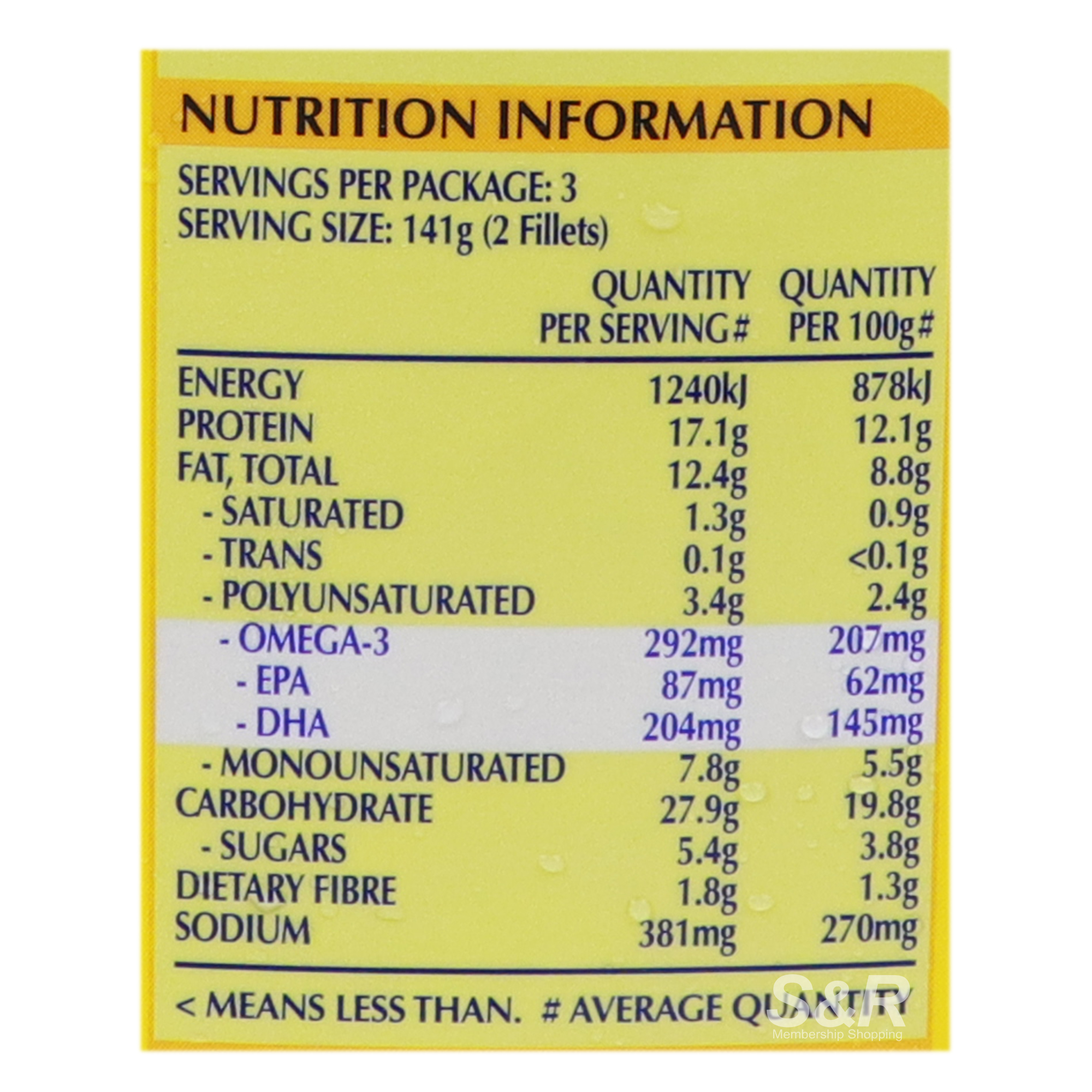 Birdseye Fish Fillets