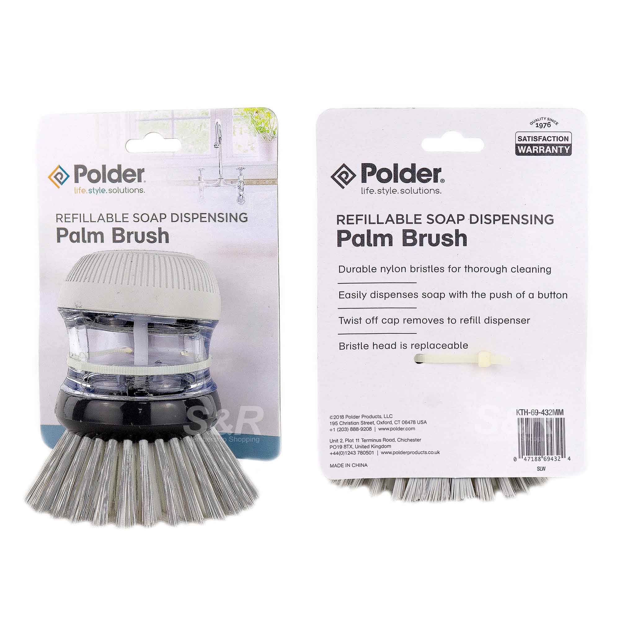 Soap Dispensing Palm Brush – Polder Products