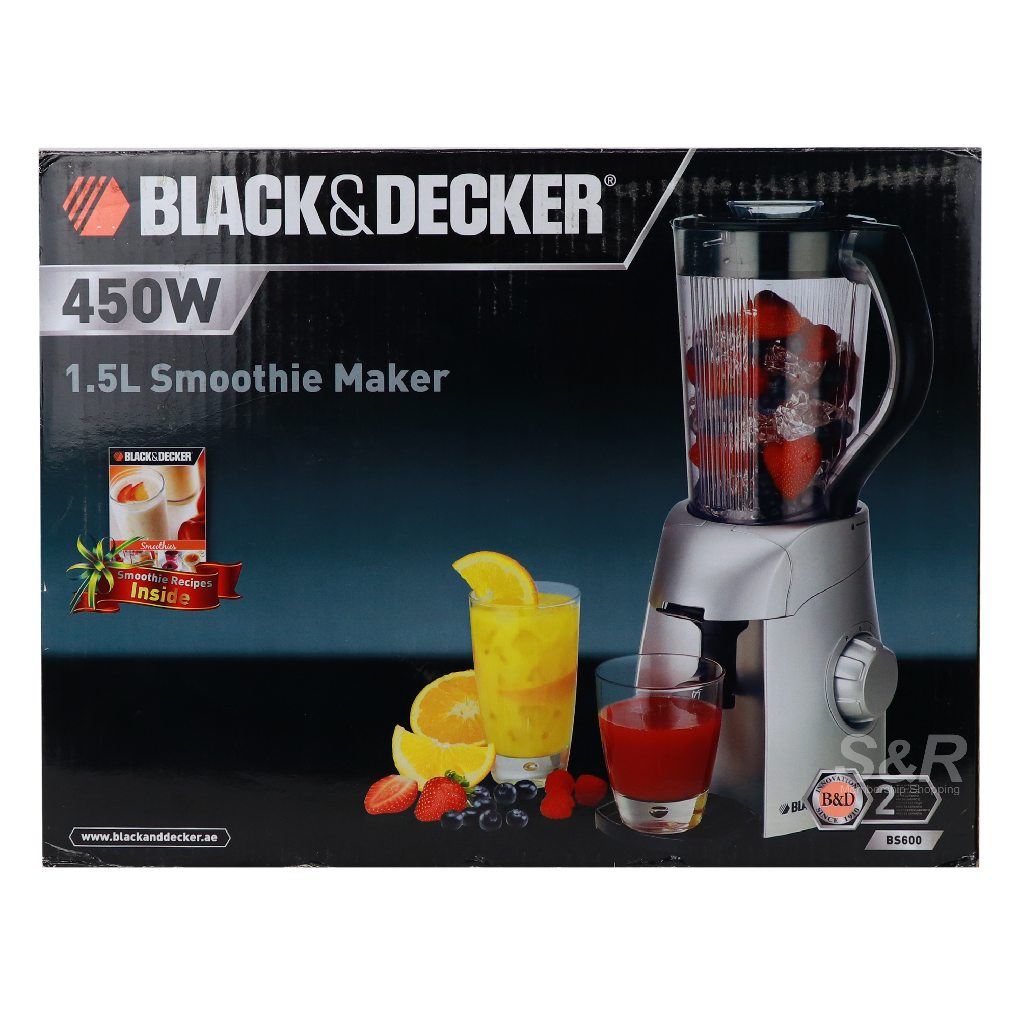 Black and Decker Smoothie Maker and Blender 1.5L