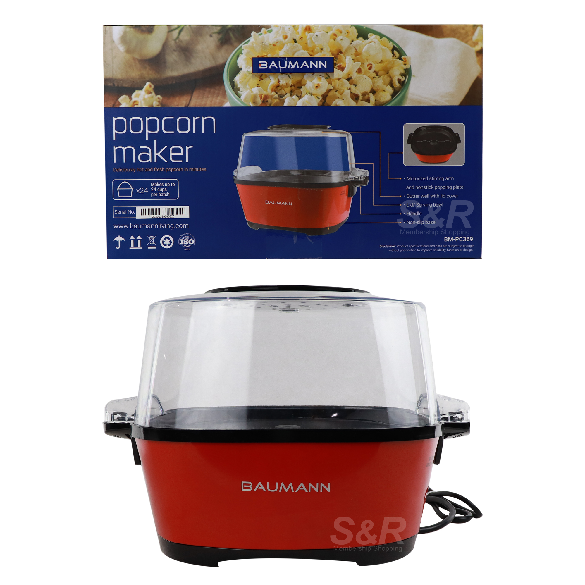 Baumann Living Popcorn Maker