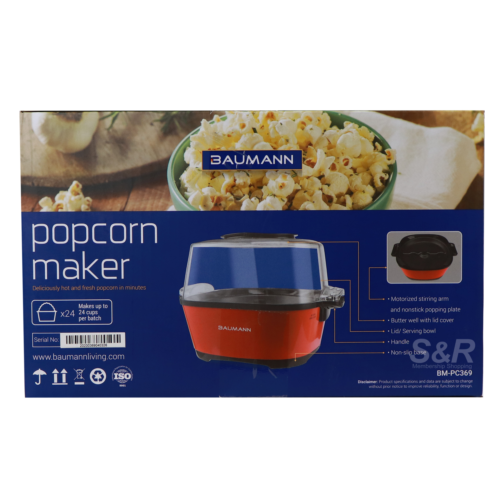 Baumann Living Popcorn Maker