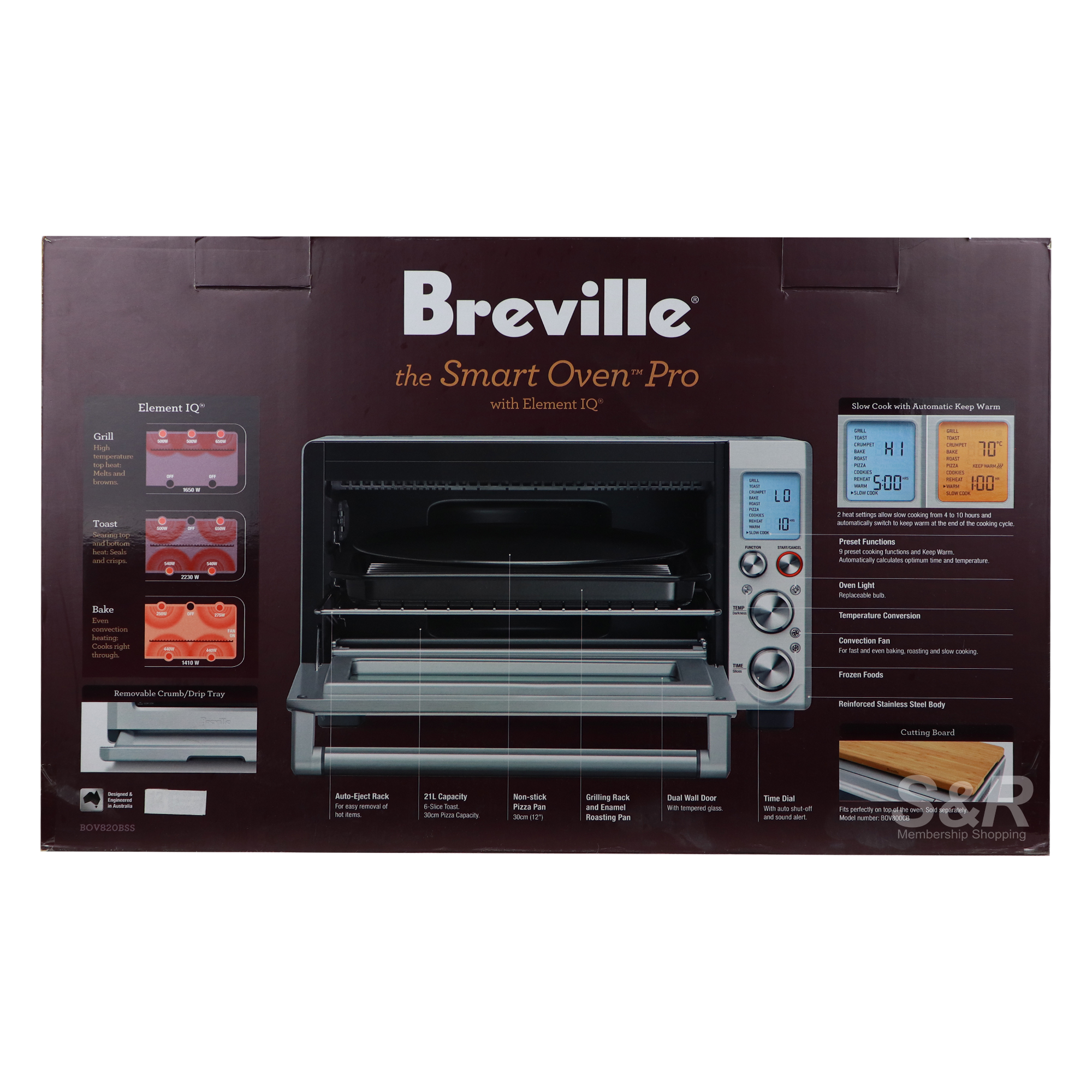 Breville the Smart Oven Pro 21L BOV820BSS