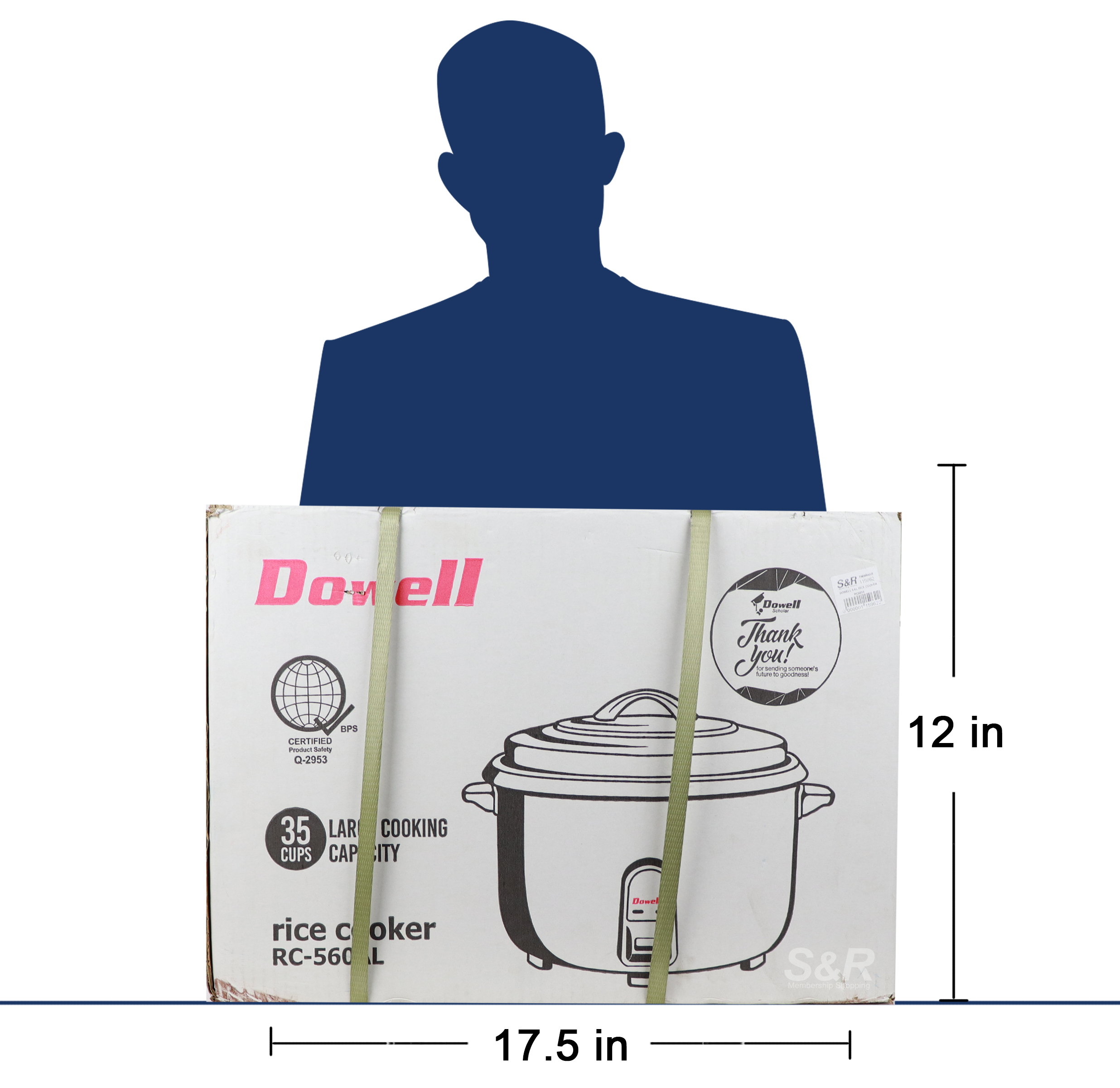 Dowell 5.6L Rice Cooker 35cups capacity RC560AL