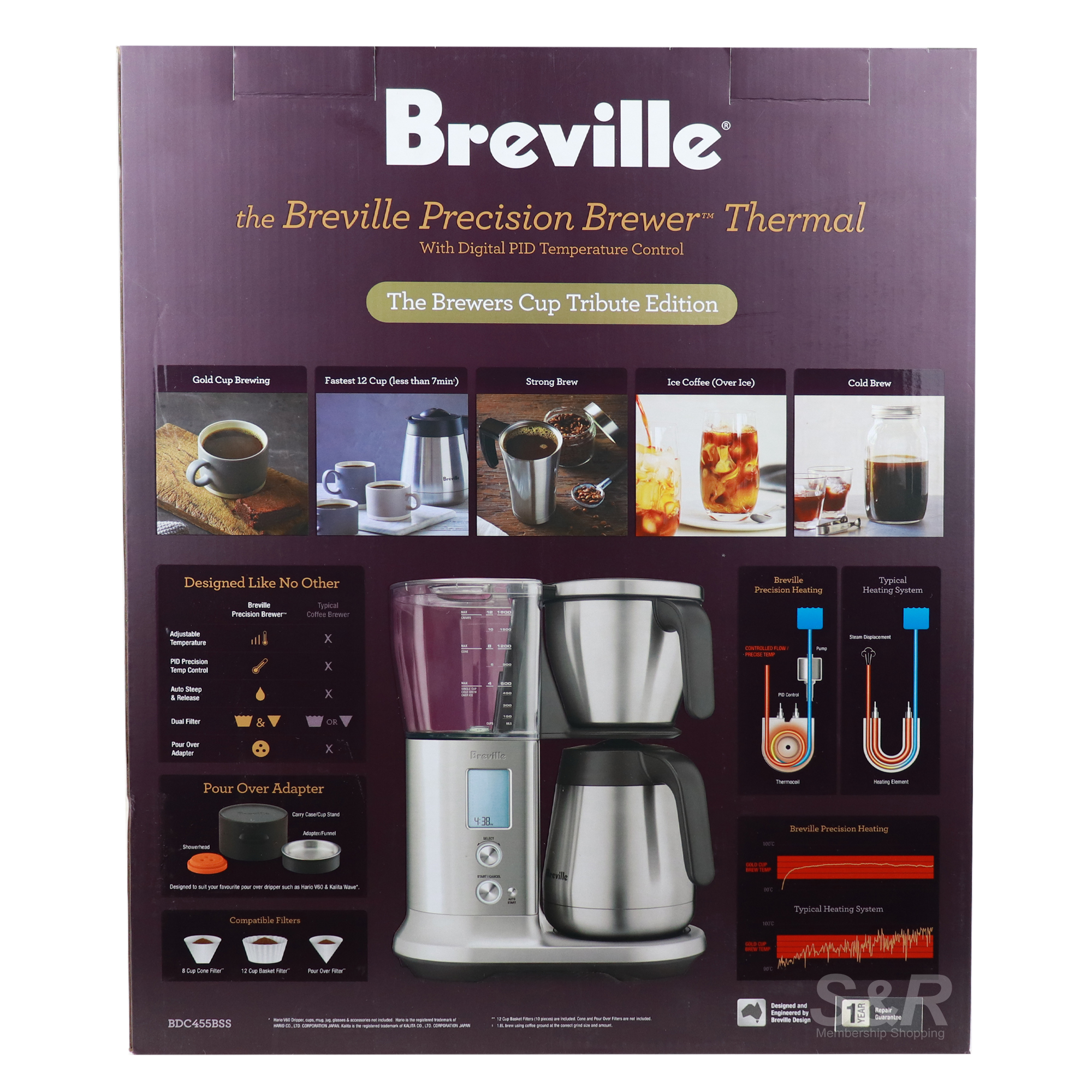 Breville the Breville Precision Brewer Thermal BDC455BSS