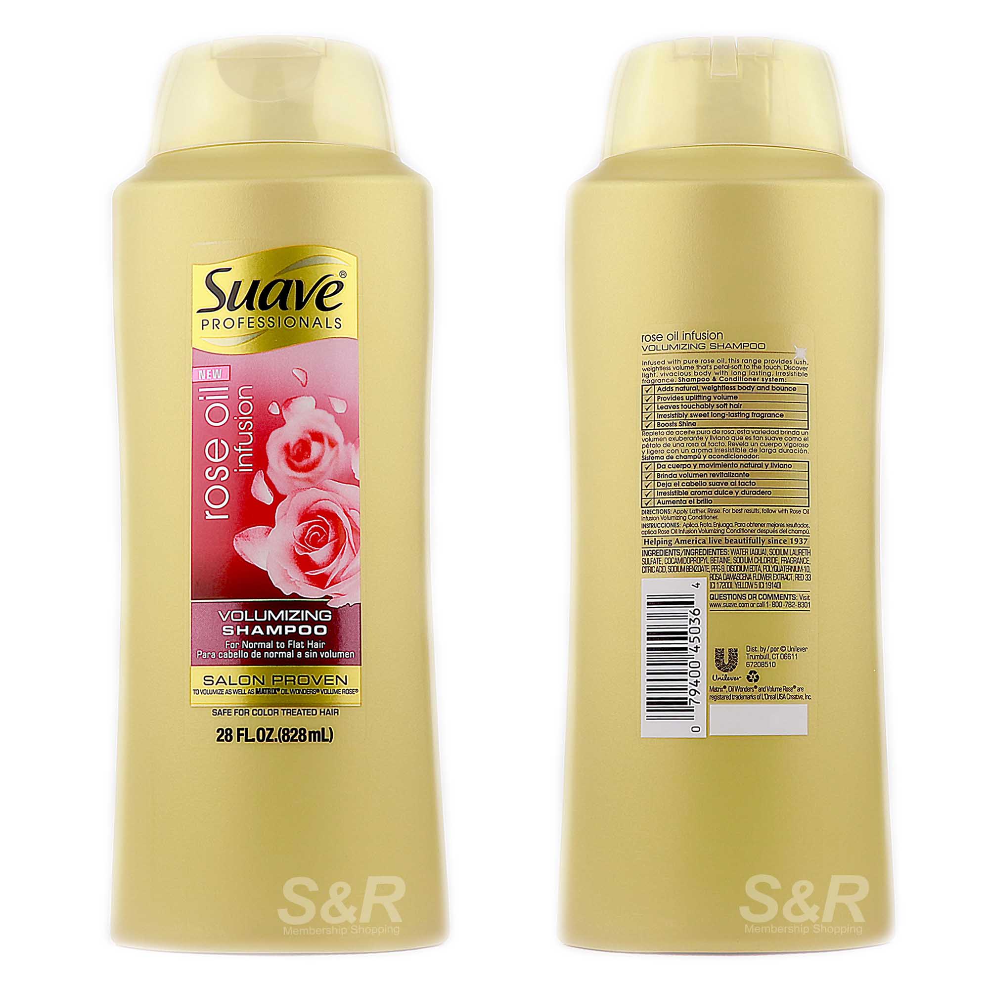 Suave Professionals Rose Oil Infusion Volumizing Shampoo 8ml