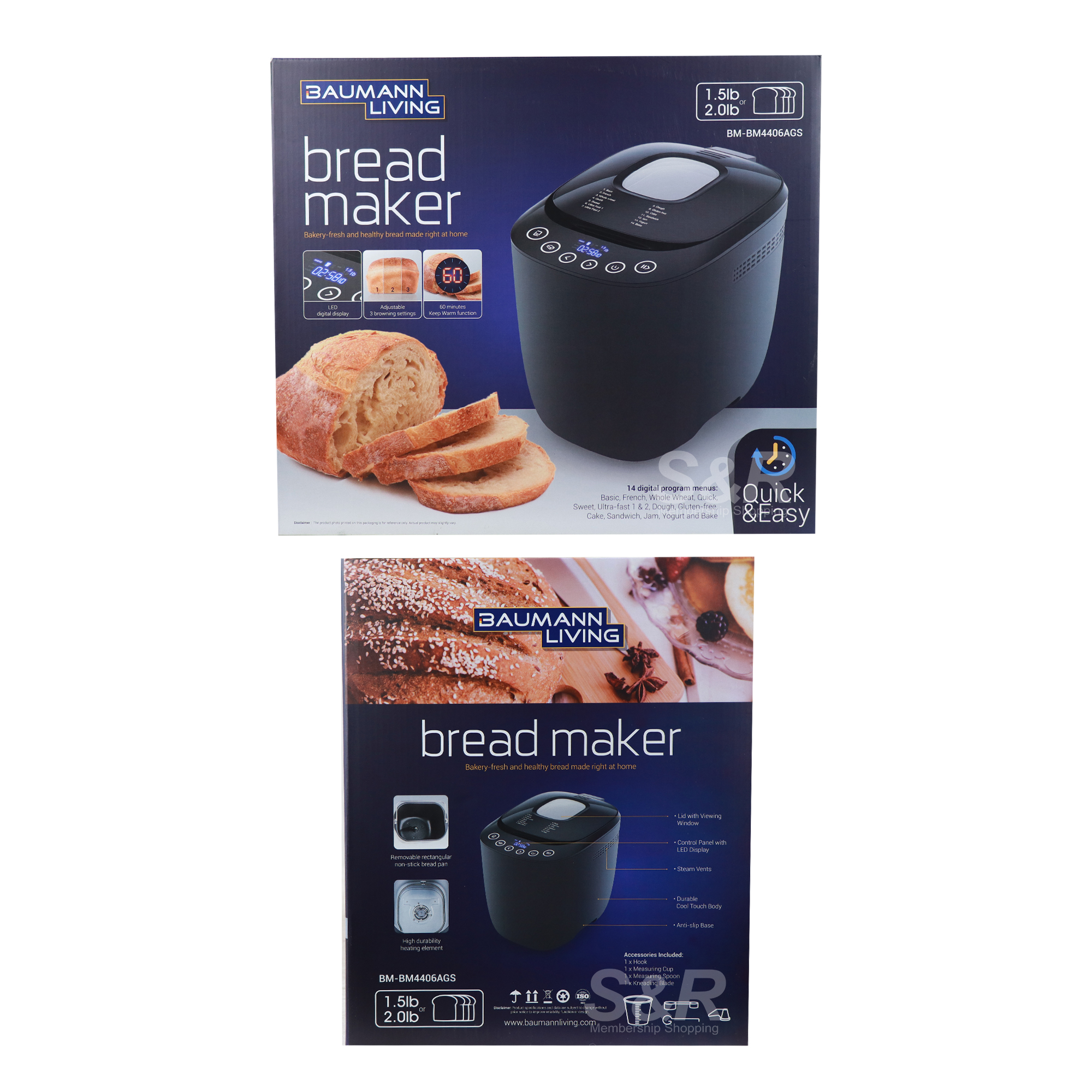 Baumann Living Bread Maker Machine