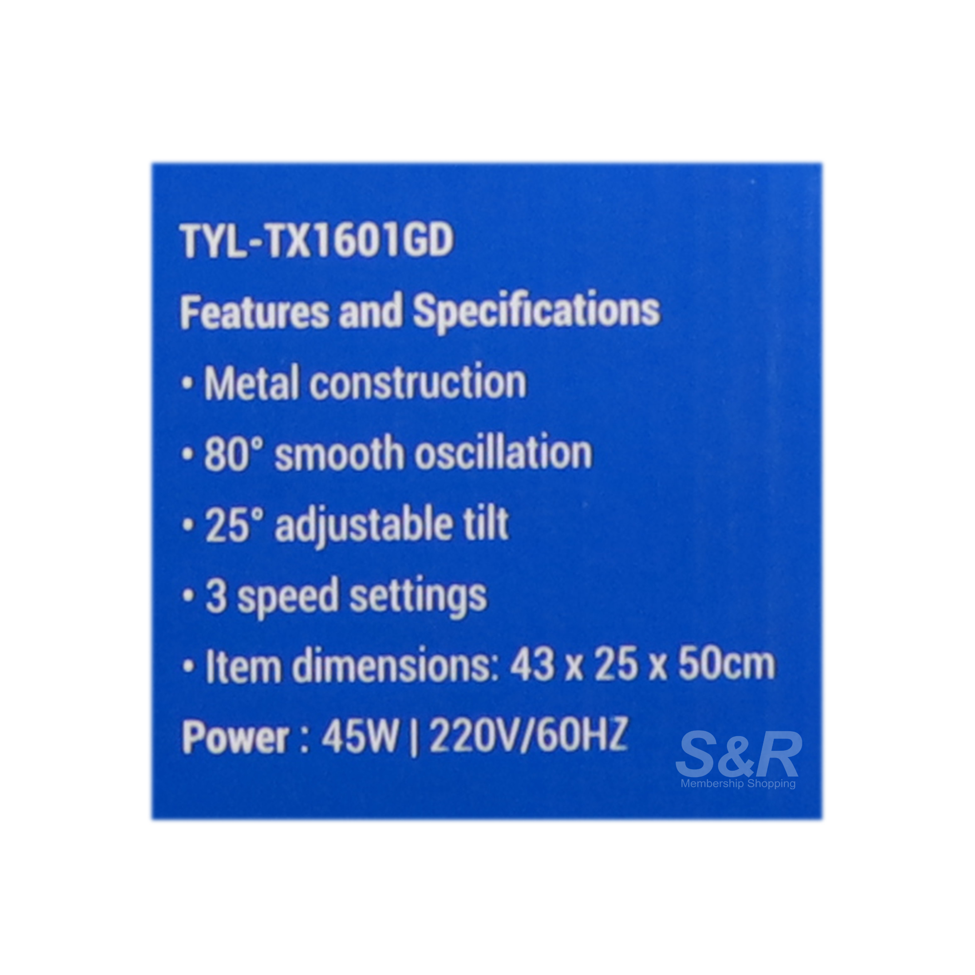 Tylr Desk Fan