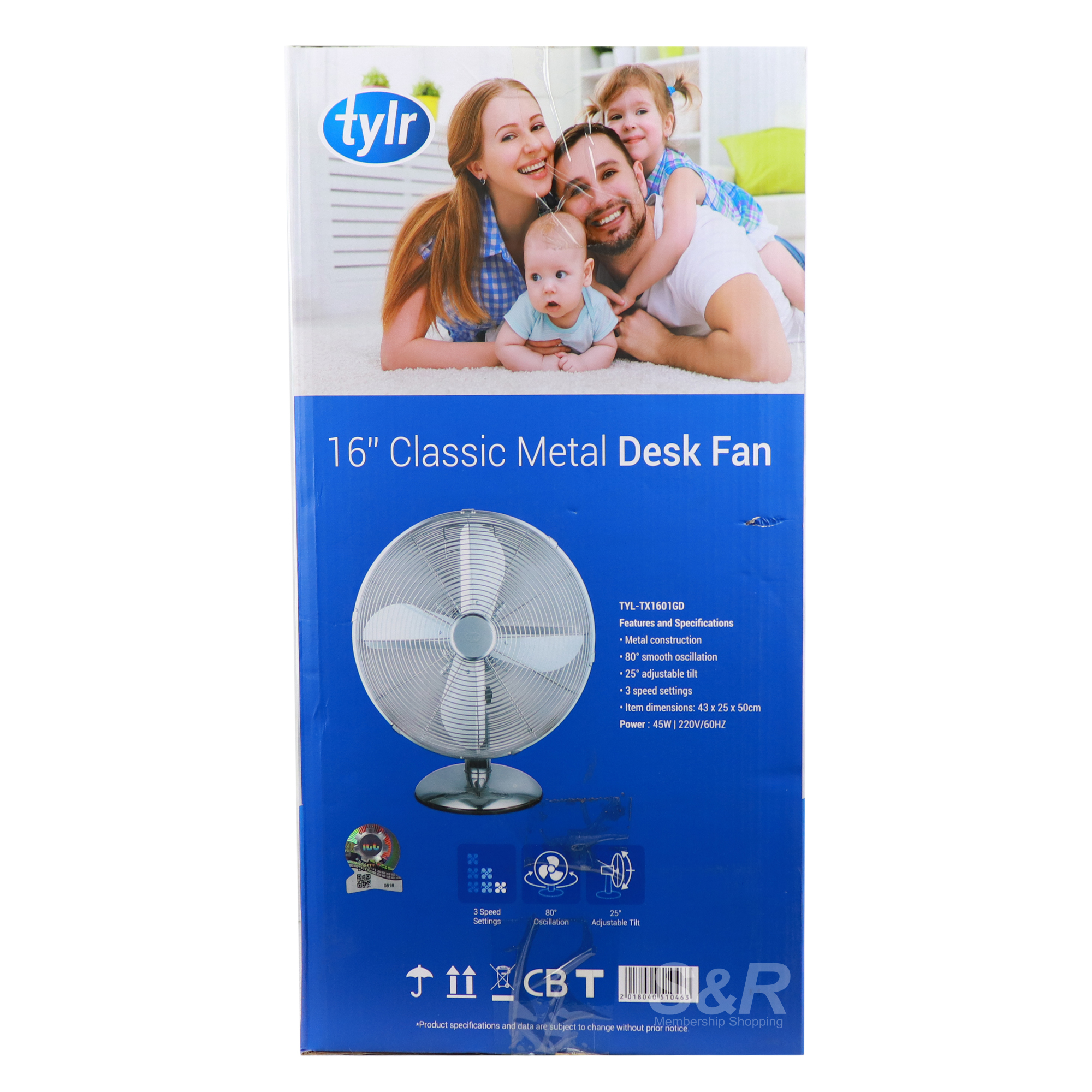 Tylr Desk Fan