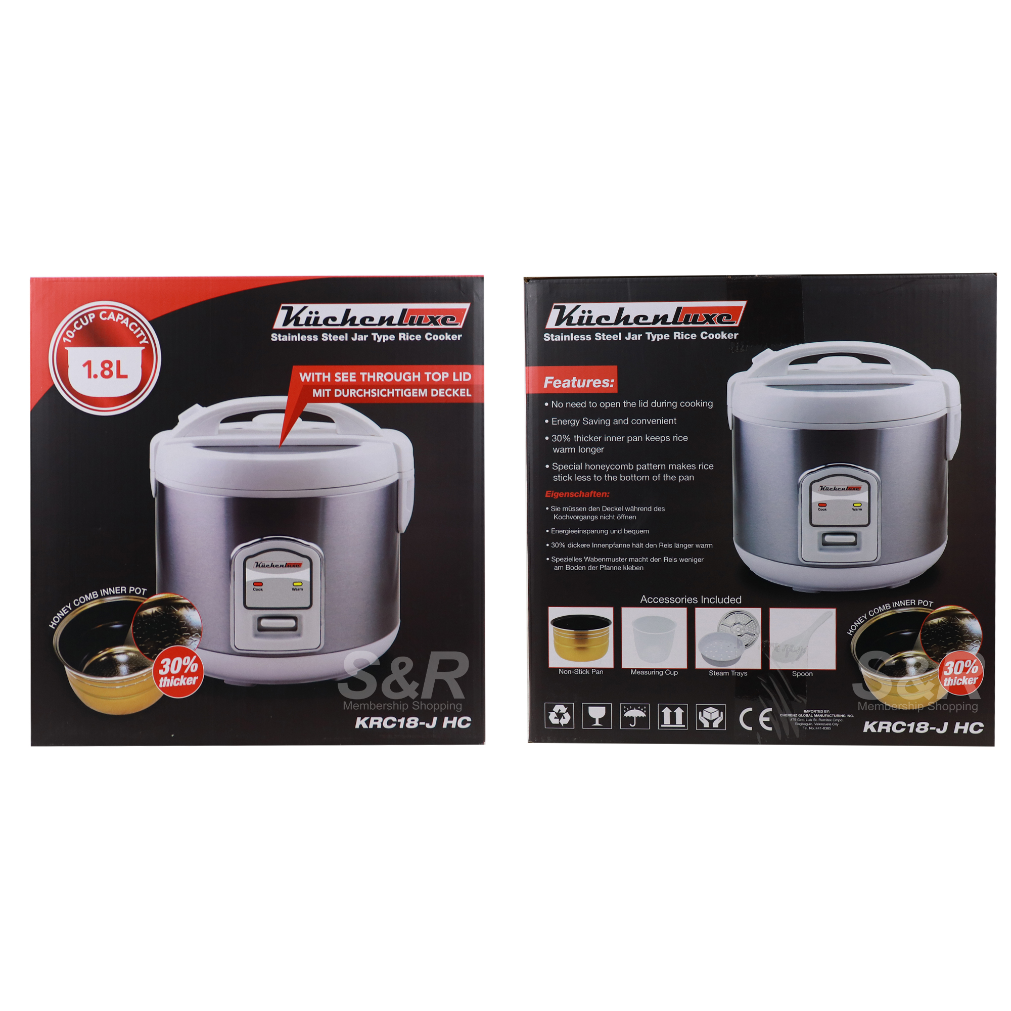 Kuchenluxe Electric Rice Cooker