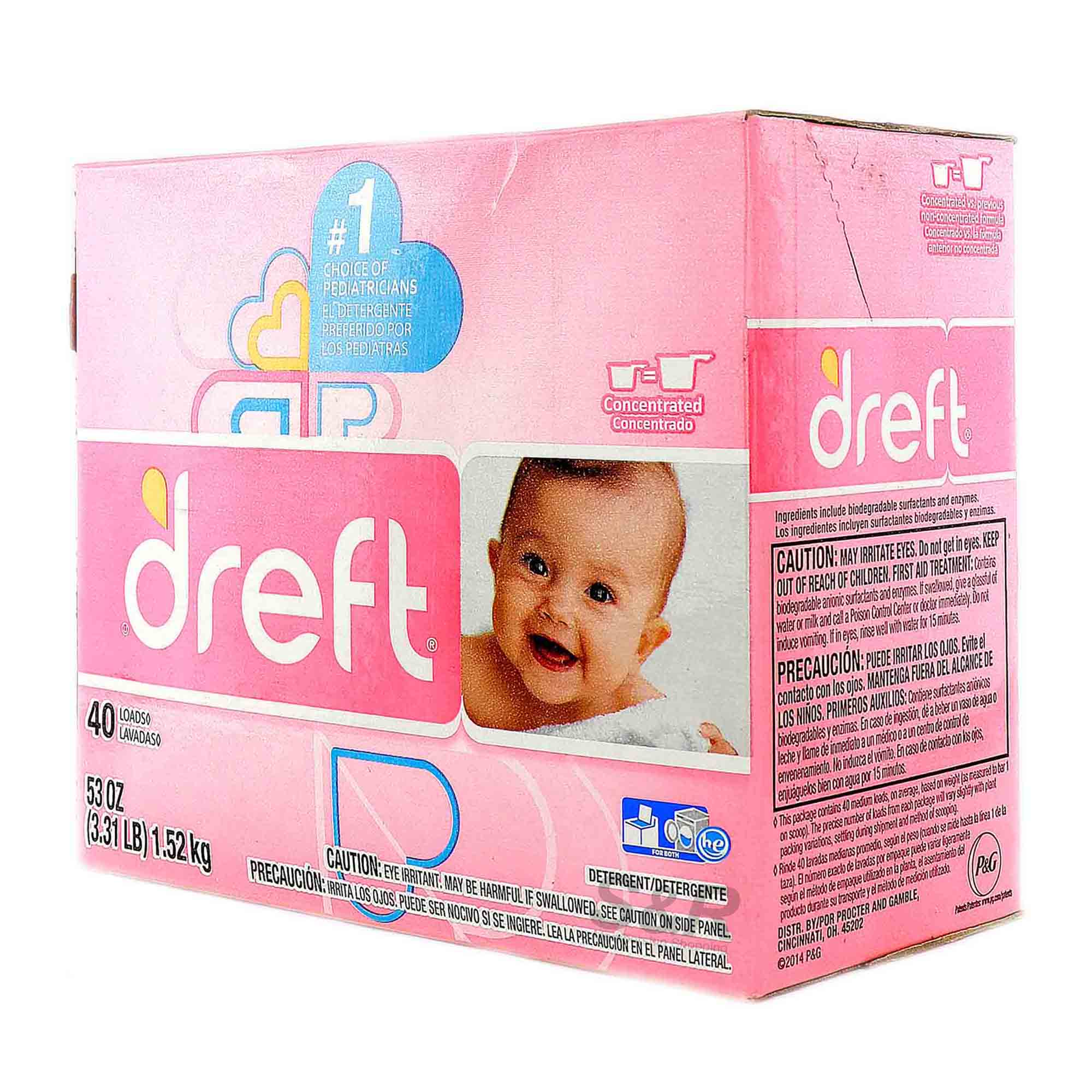 Dreft Stage 1 Newborn Powder Detergent 1.52kg