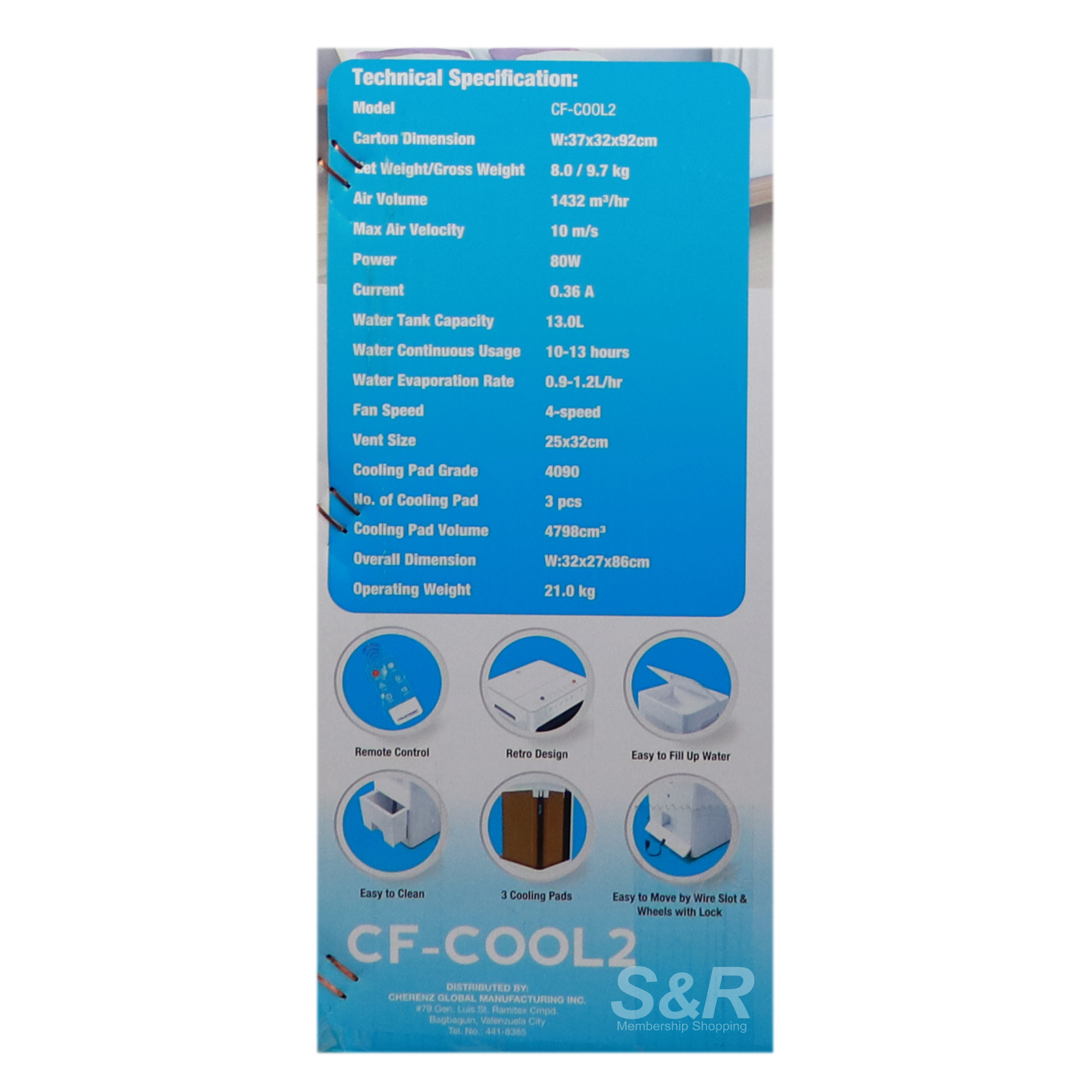 Coldfront Pure Breeze Air Cooler CFCOOL2