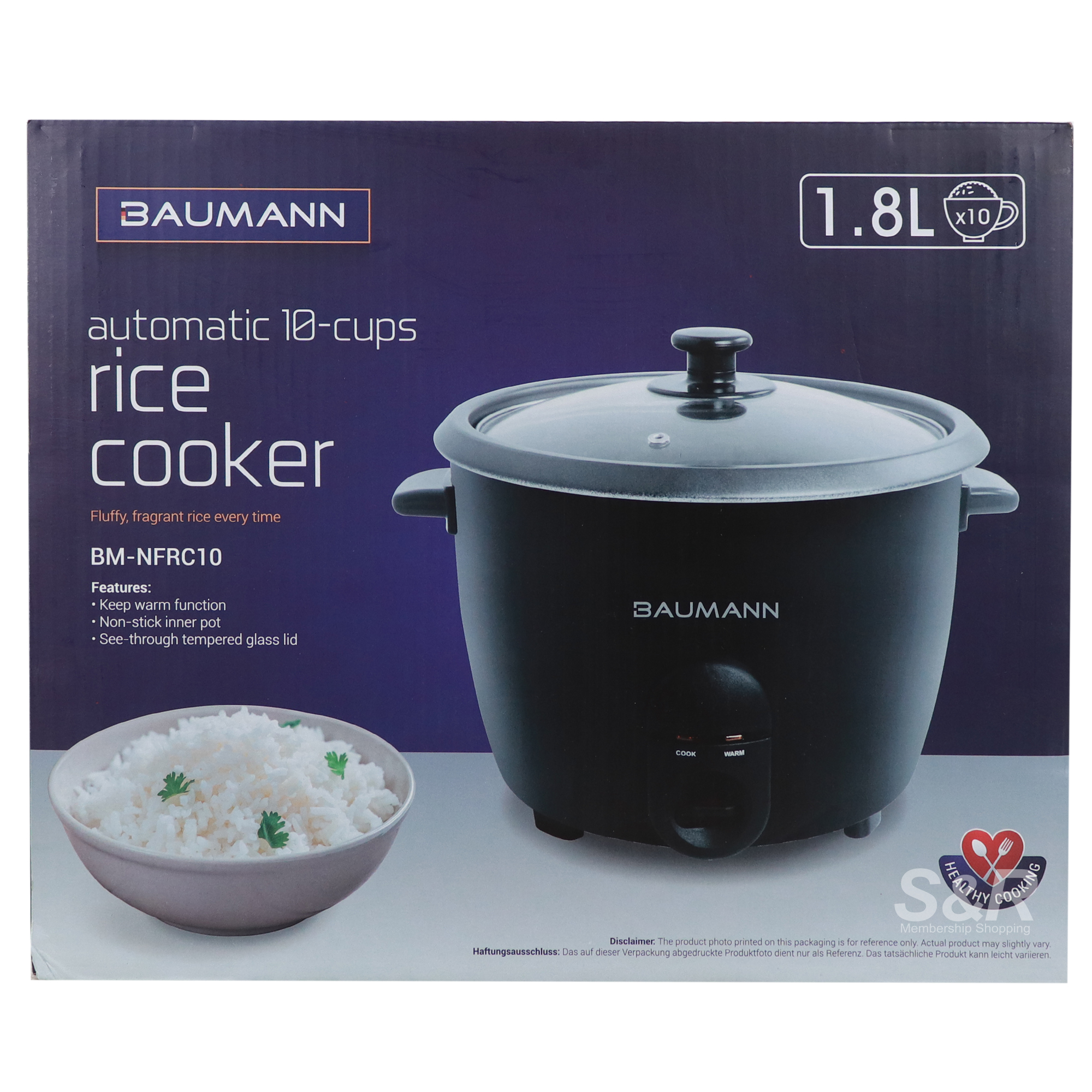Baumann Living Automatic Rice Cooker