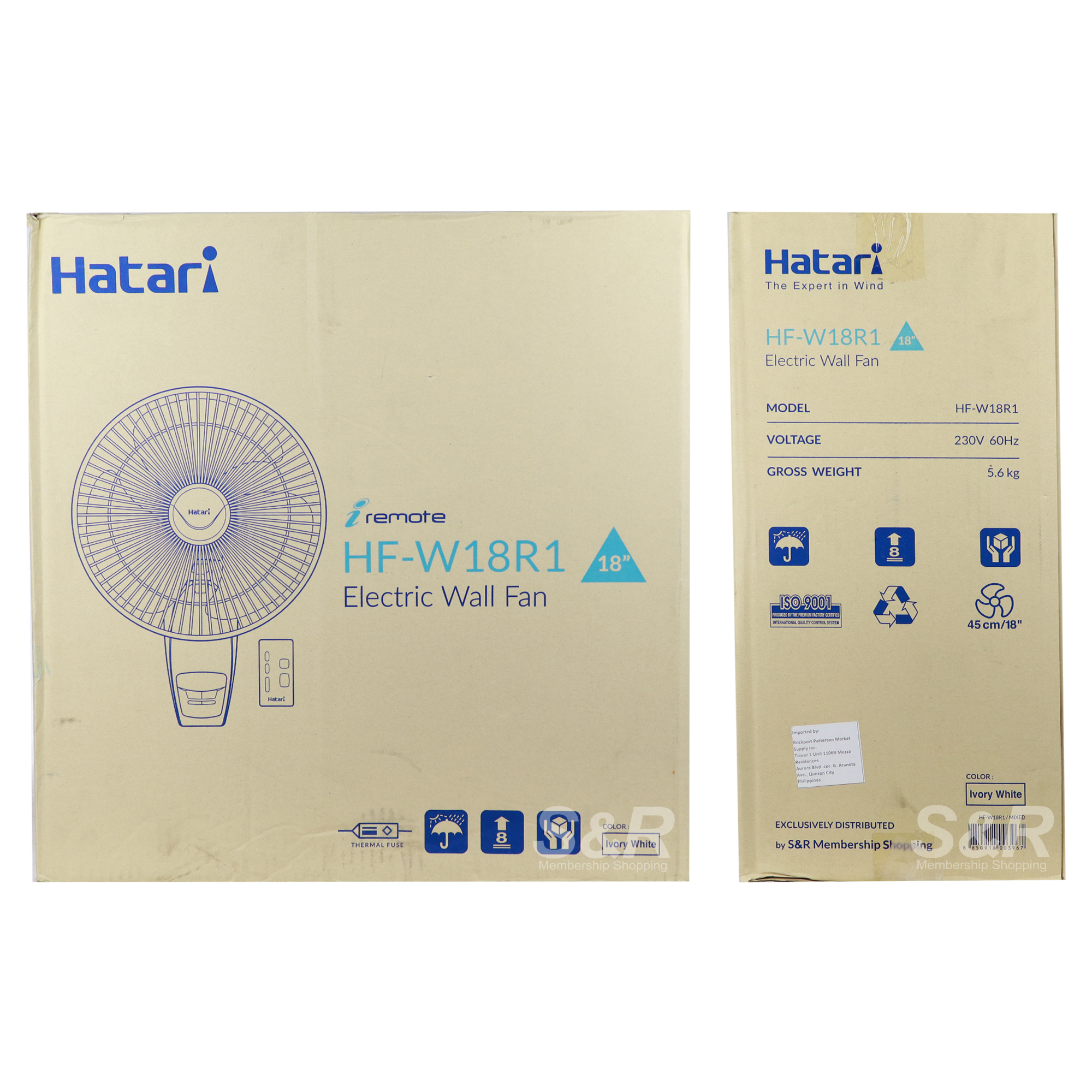 Stirre Fugtighed Creep Hatari Electric Wall Fan HF7W18R1