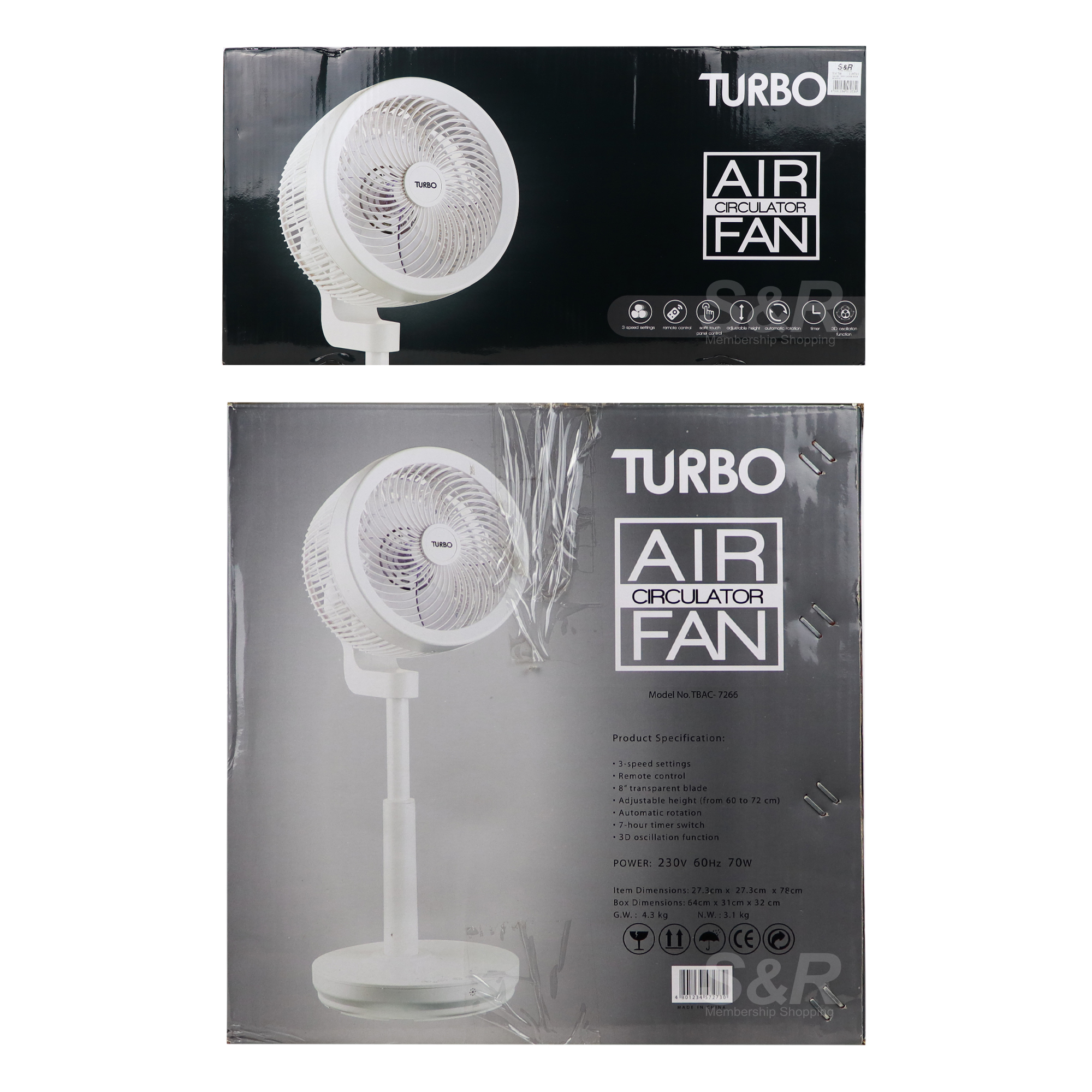 Turbo Air Circulator Fan TBAC7