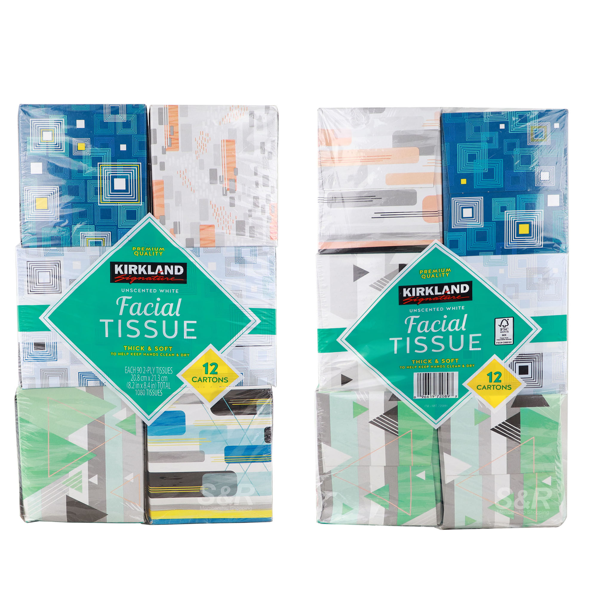 Kirkland Signature 2ply Facial Tissue 12 packs