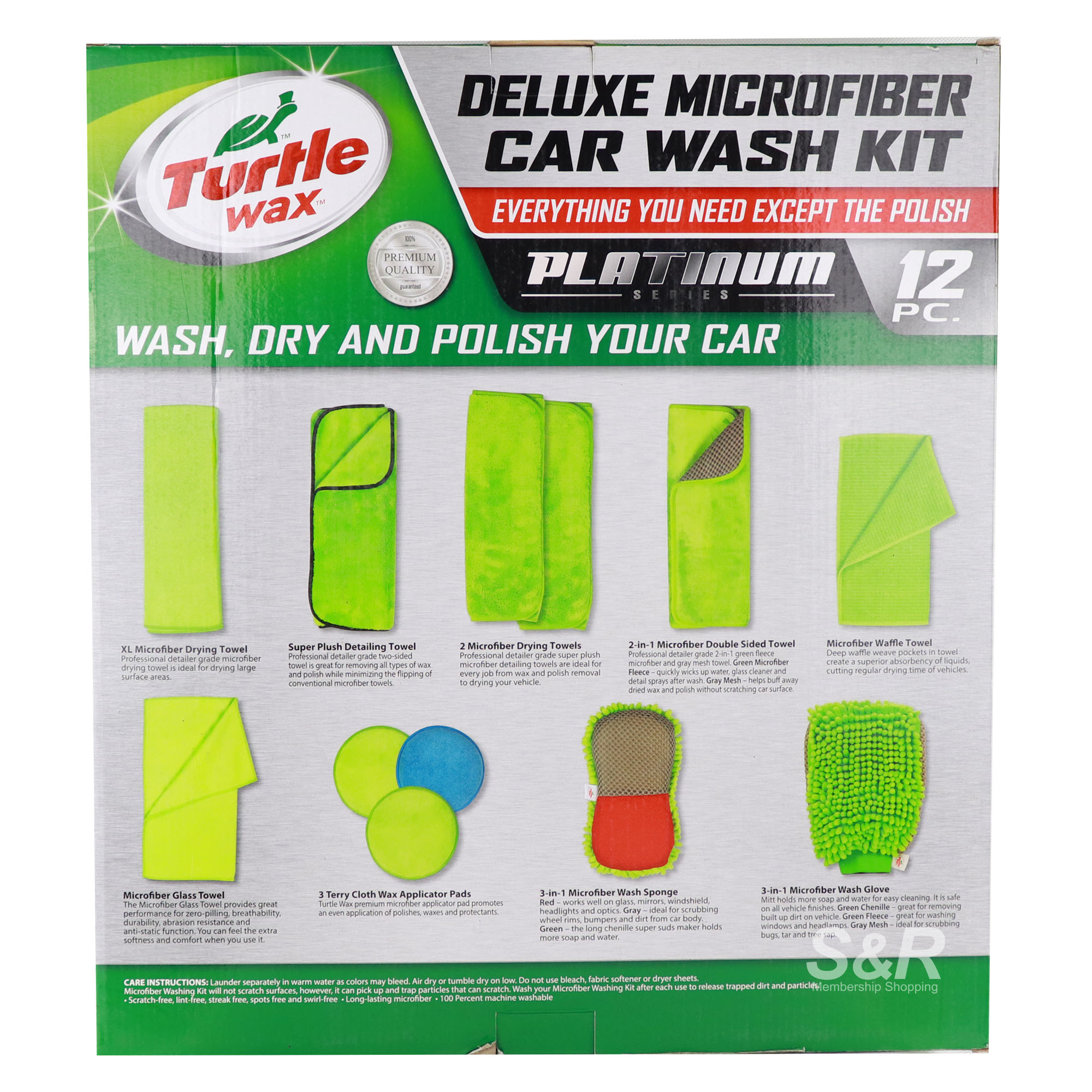 Turtle Wax Deluxe Car Wash Kit 1 set