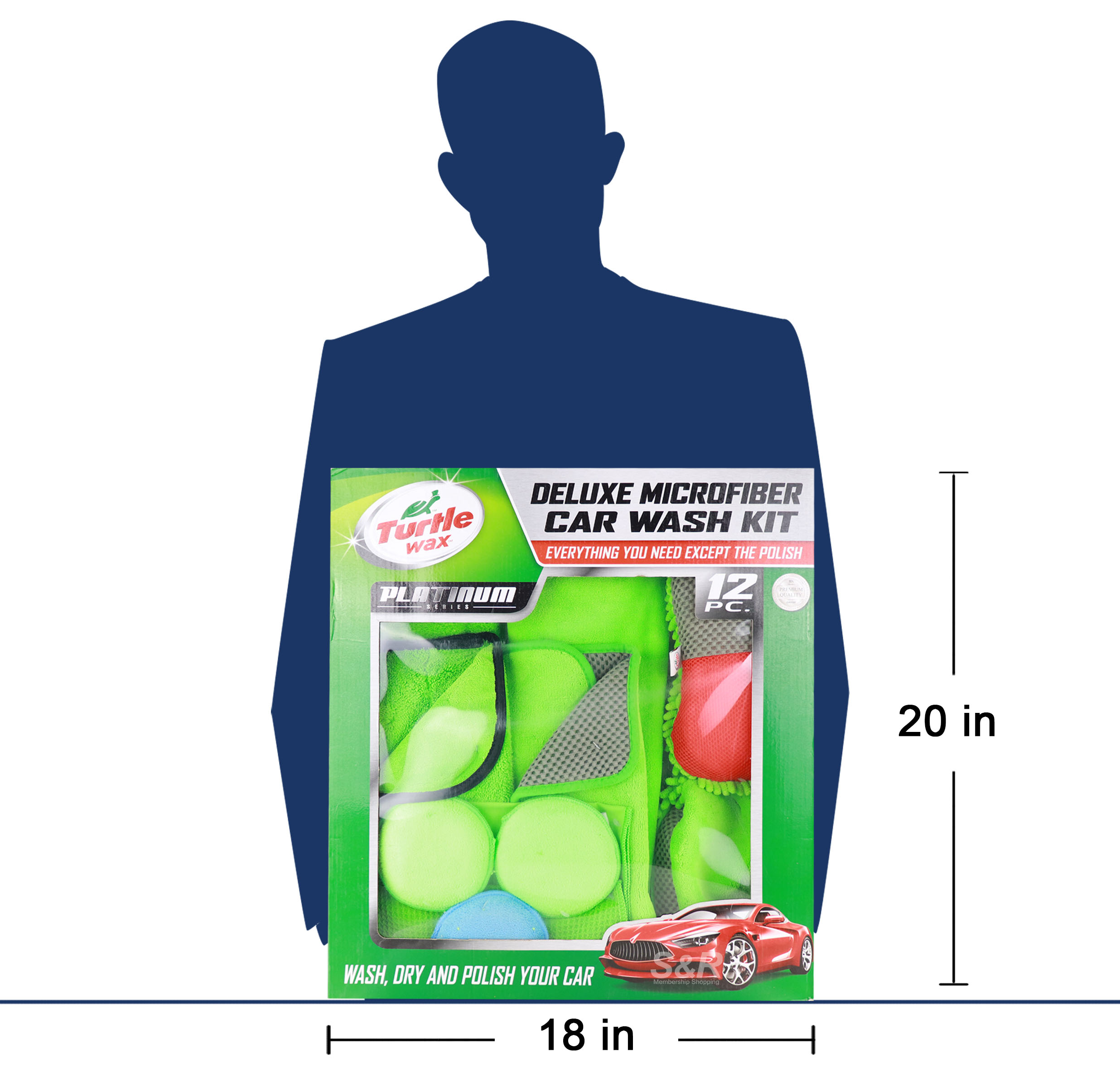 Turtle Wax Deluxe Car Wash Kit 1 set