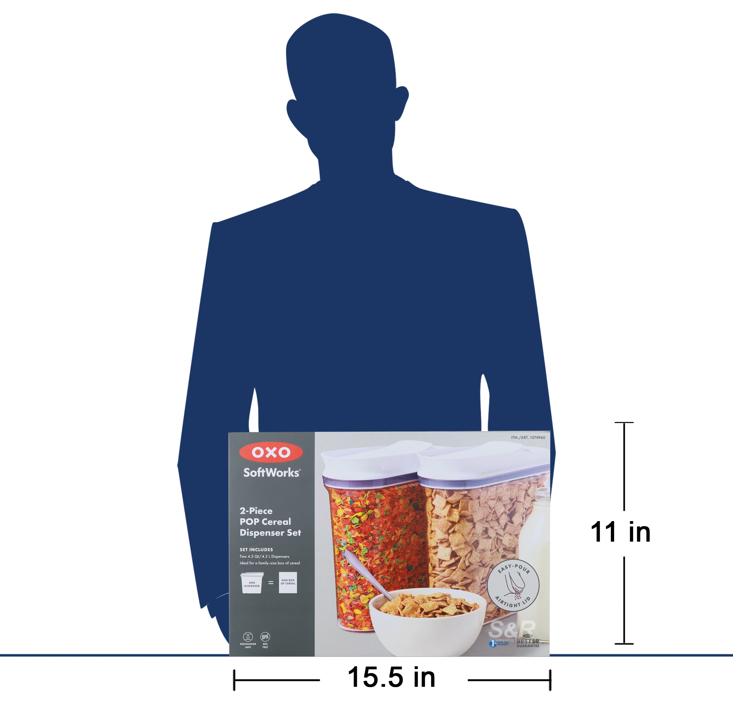 Oxo Cereal Dispenser 2pcs