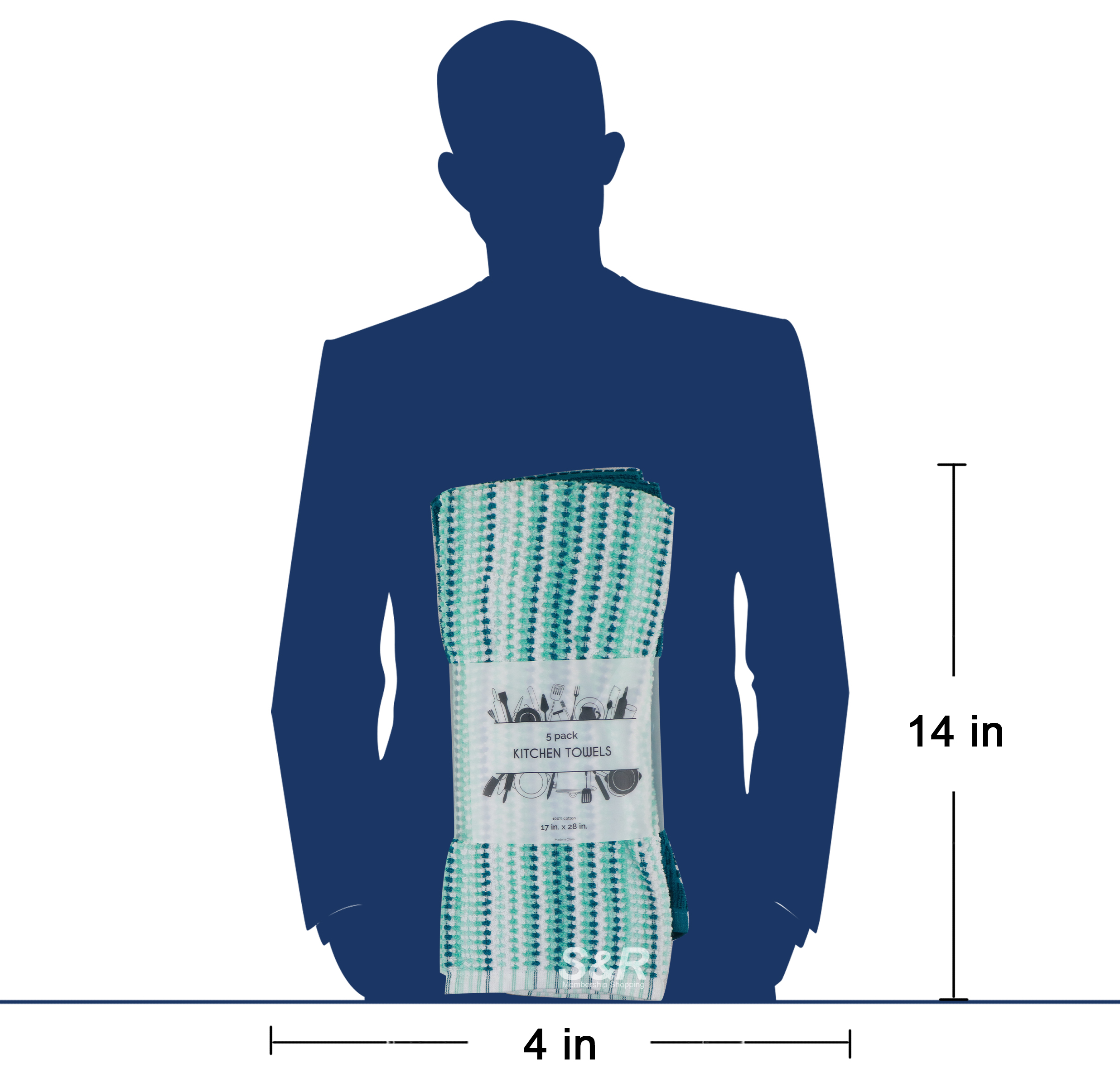 Safdie & Co. Kitchen Towels Medium Size 5pcs