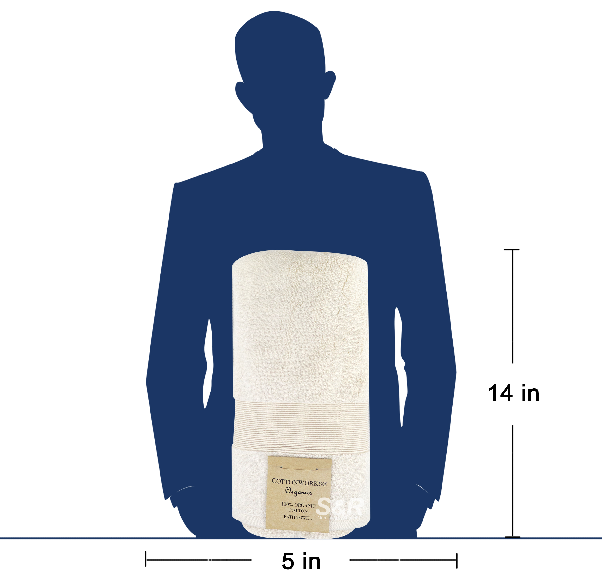 Cottonworks Bath Towel Large Size 1pc
