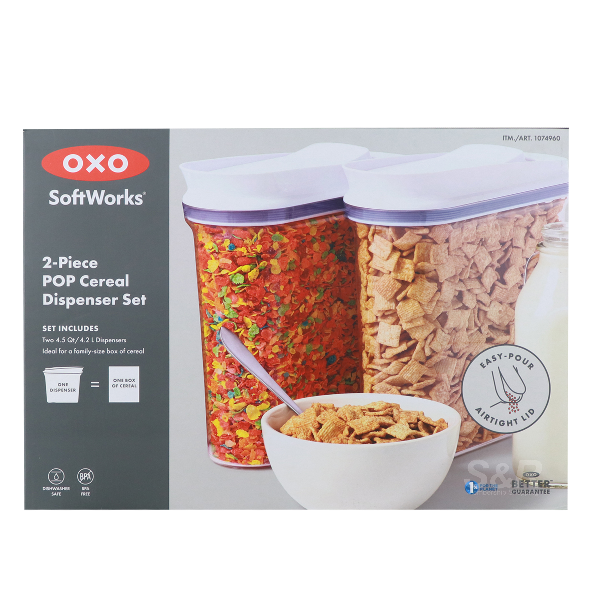 Oxo Softworks 2-Piece POP Cereal Dispensers 