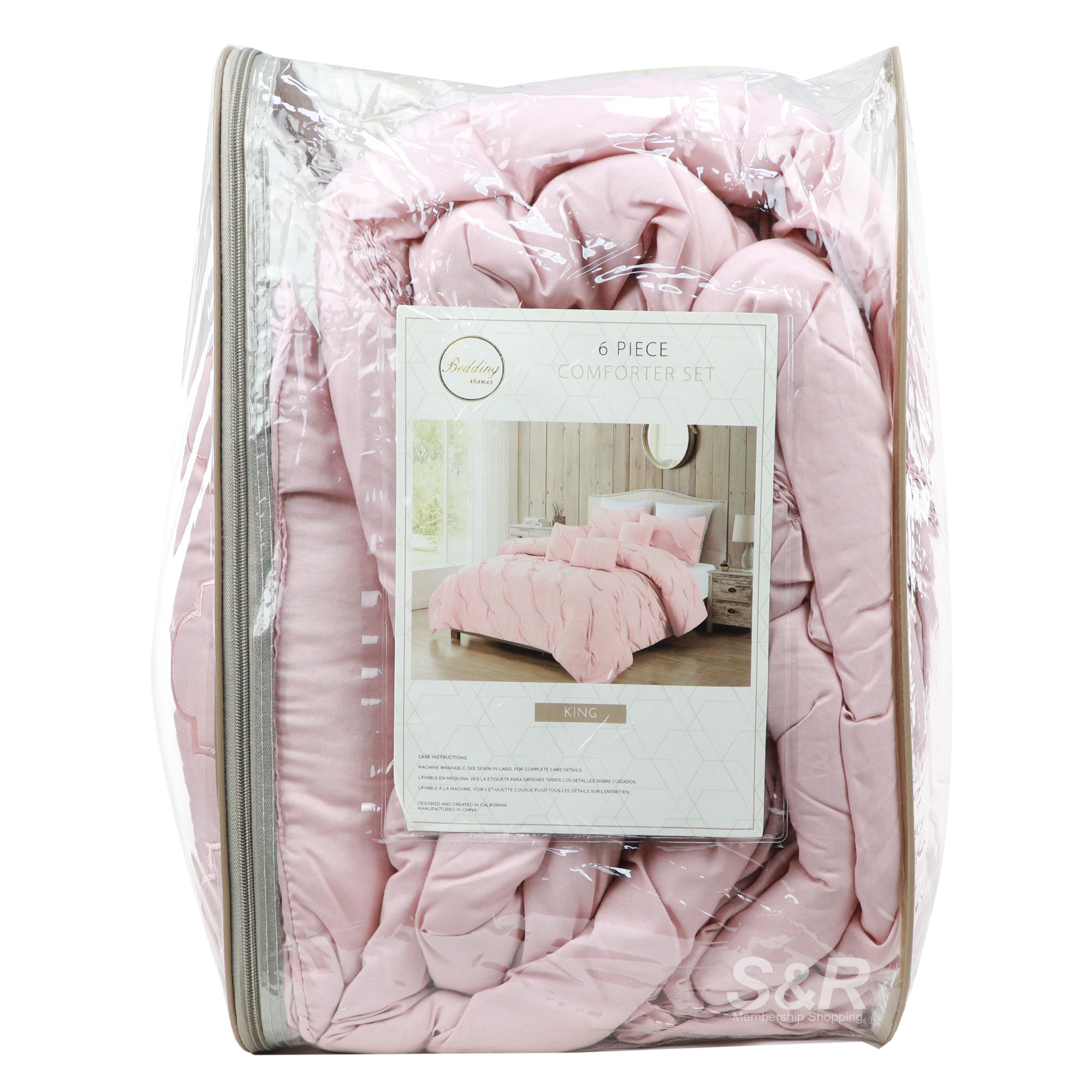 Pure Dwellings King Size Pink Beddings